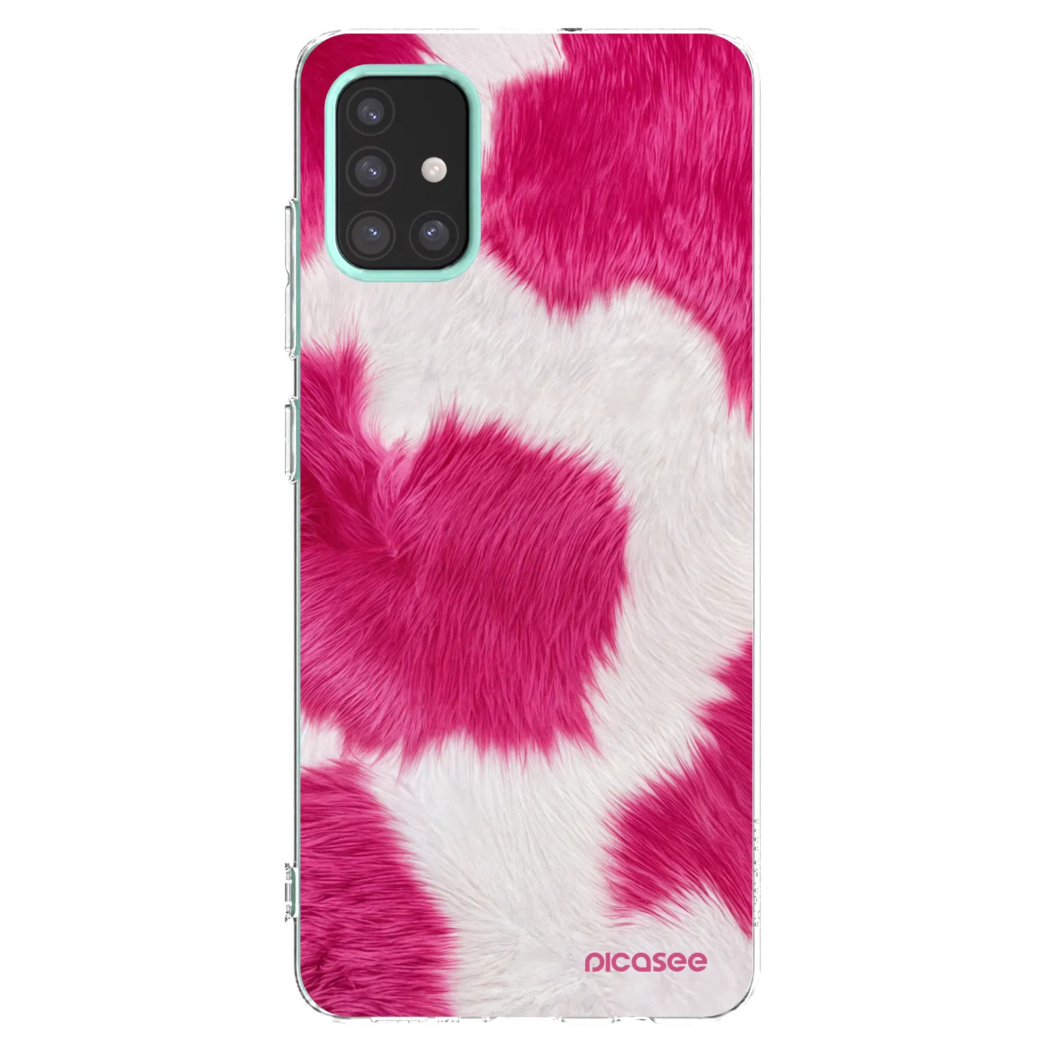 Picasee silikonowe przeźroczyste etui na Samsung Galaxy M31s - Pink Moo