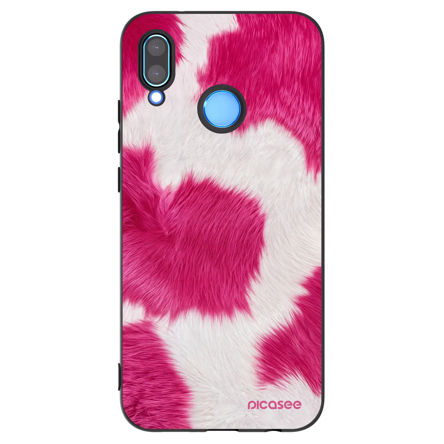 Picasee silikonowe czarne etui na Huawei P20 Lite - Pink Moo