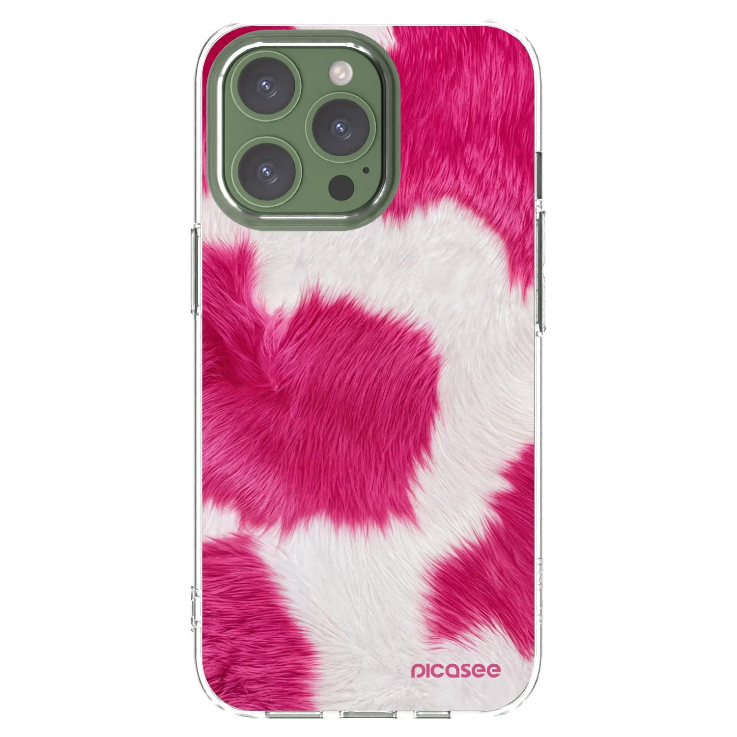 Picasee silikonowe przeźroczyste etui na Apple iPhone 13 Pro - Pink Moo