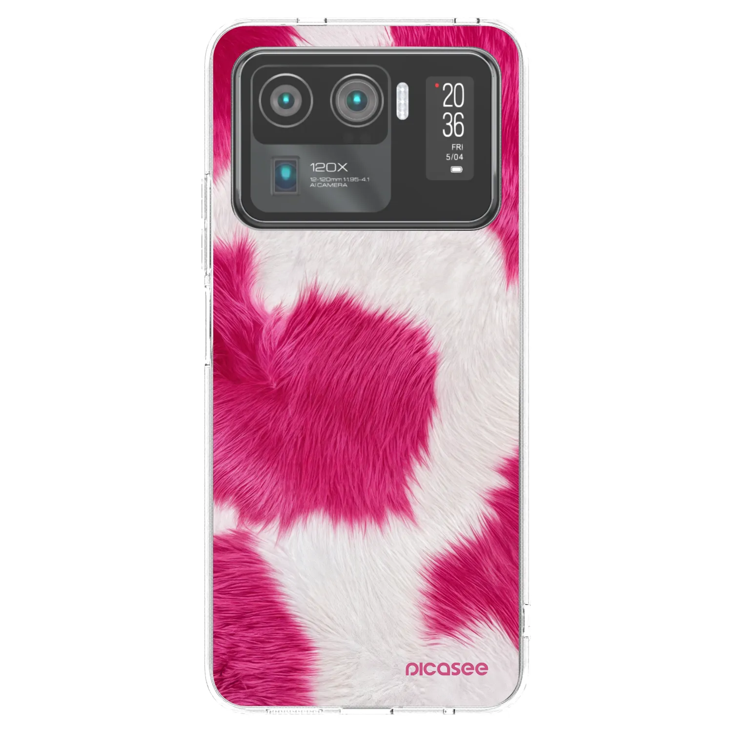 Picasee silikonowe przeźroczyste etui na Xiaomi Mi 11 Ultra - Pink Moo