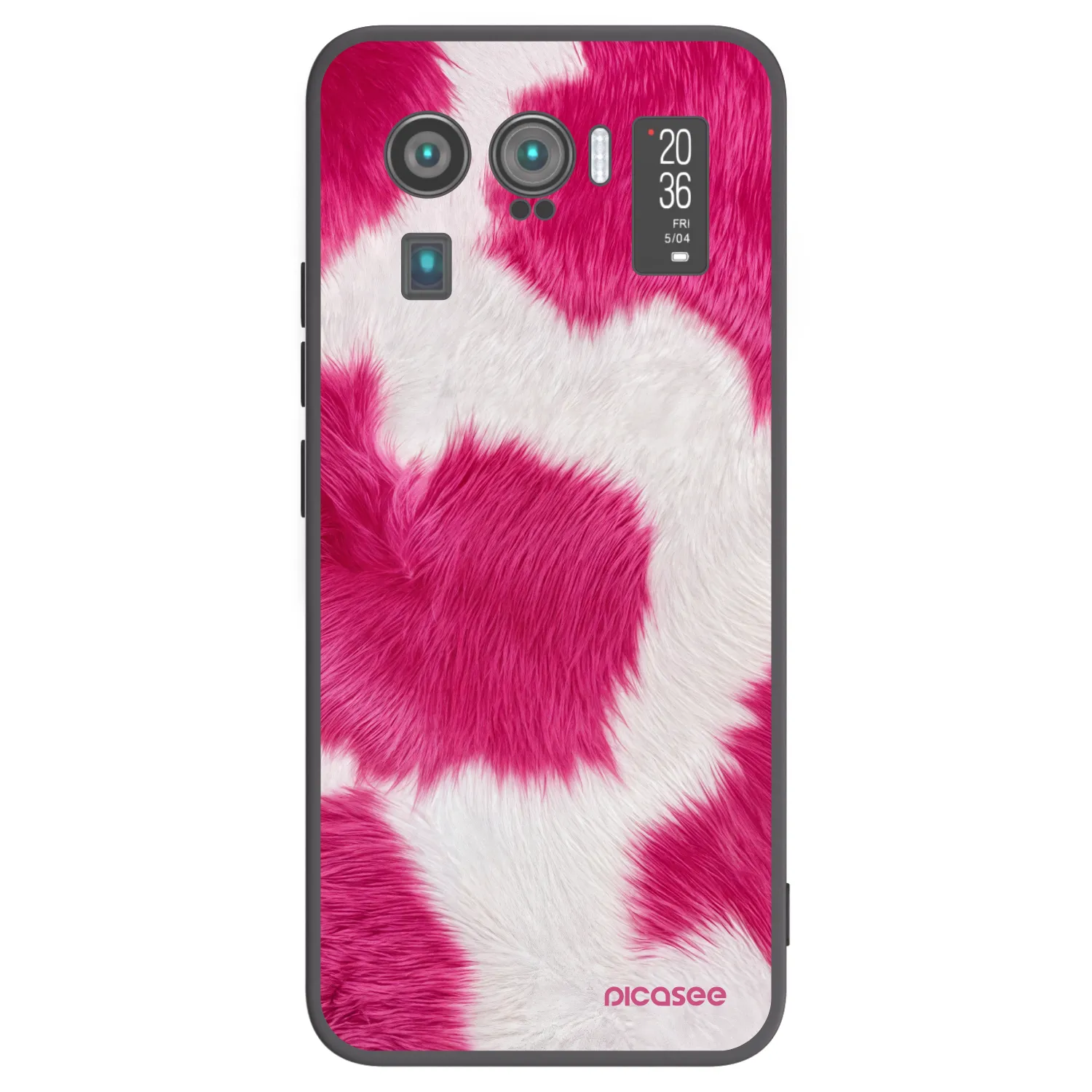 Picasee silikonowe czarne etui na Xiaomi Mi 11 Ultra - Pink Moo