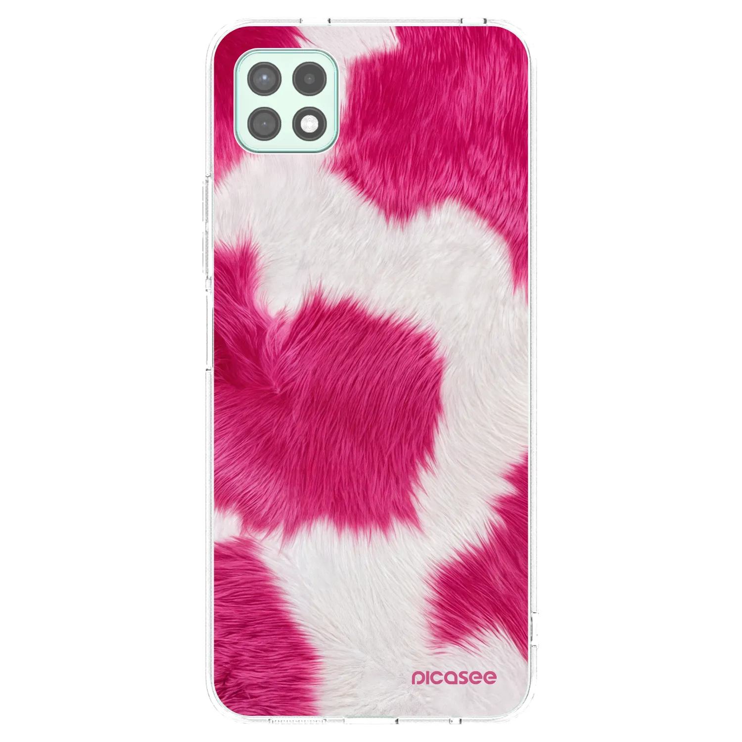 Picasee silikonowe przeźroczyste etui na Samsung Galaxy A22 A226B 5G - Pink Moo