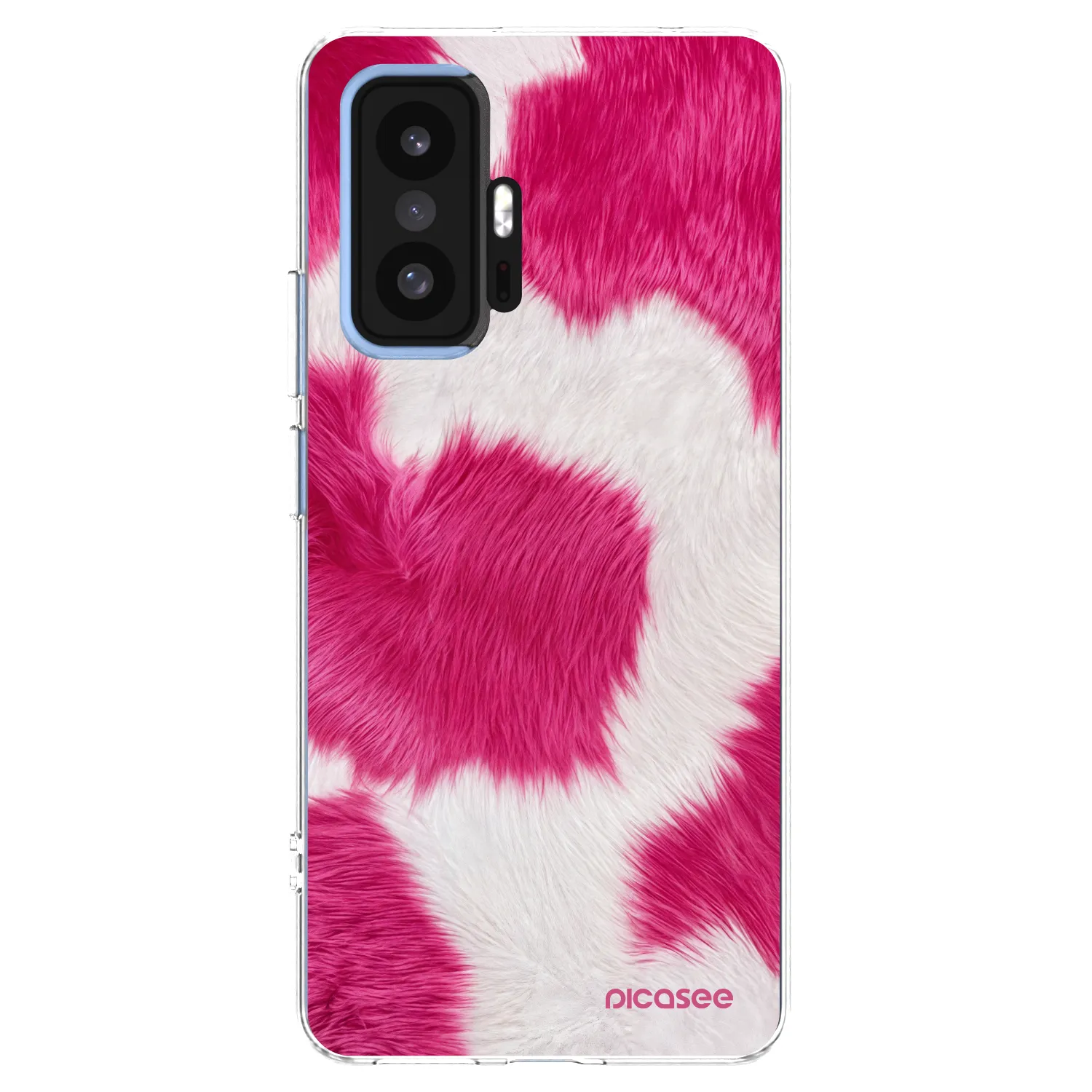 Picasee silikonowe przeźroczyste etui na Xiaomi 11T - Pink Moo