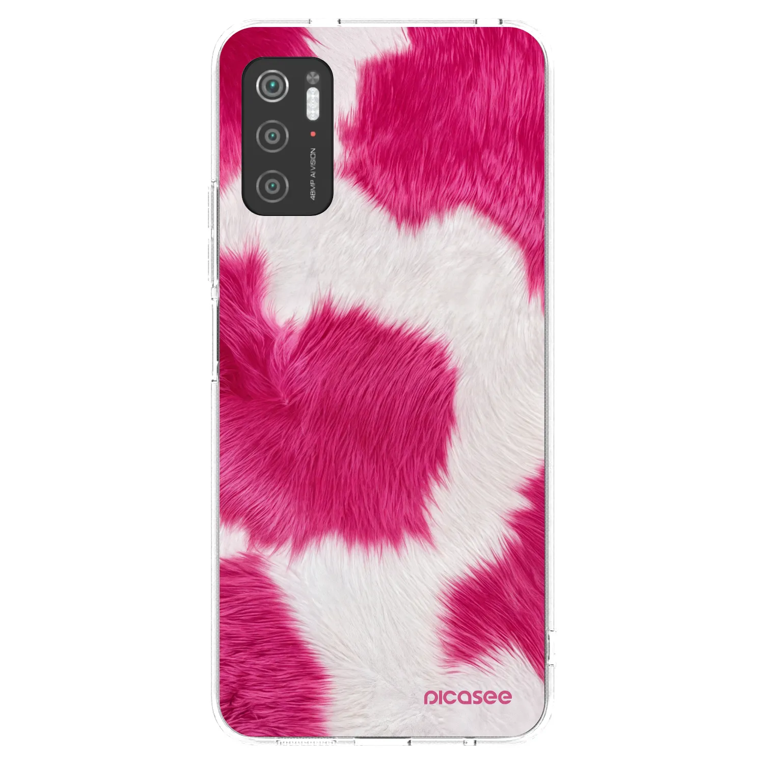 Picasee silikonowe przeźroczyste etui na Xiaomi Poco M3 Pro 5G - Pink Moo