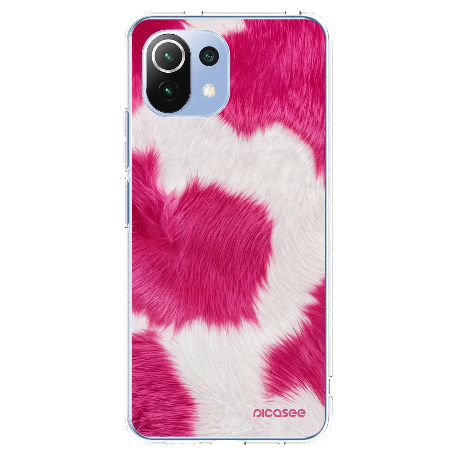 Picasee silikonowe przeźroczyste etui na Xiaomi 11 Lite 5G NE - Pink Moo