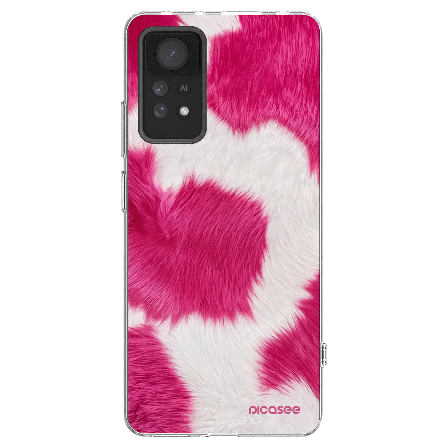 Picasee silikonowe przeźroczyste etui na Xiaomi Redmi Note 11 Pro 5G - Pink Moo