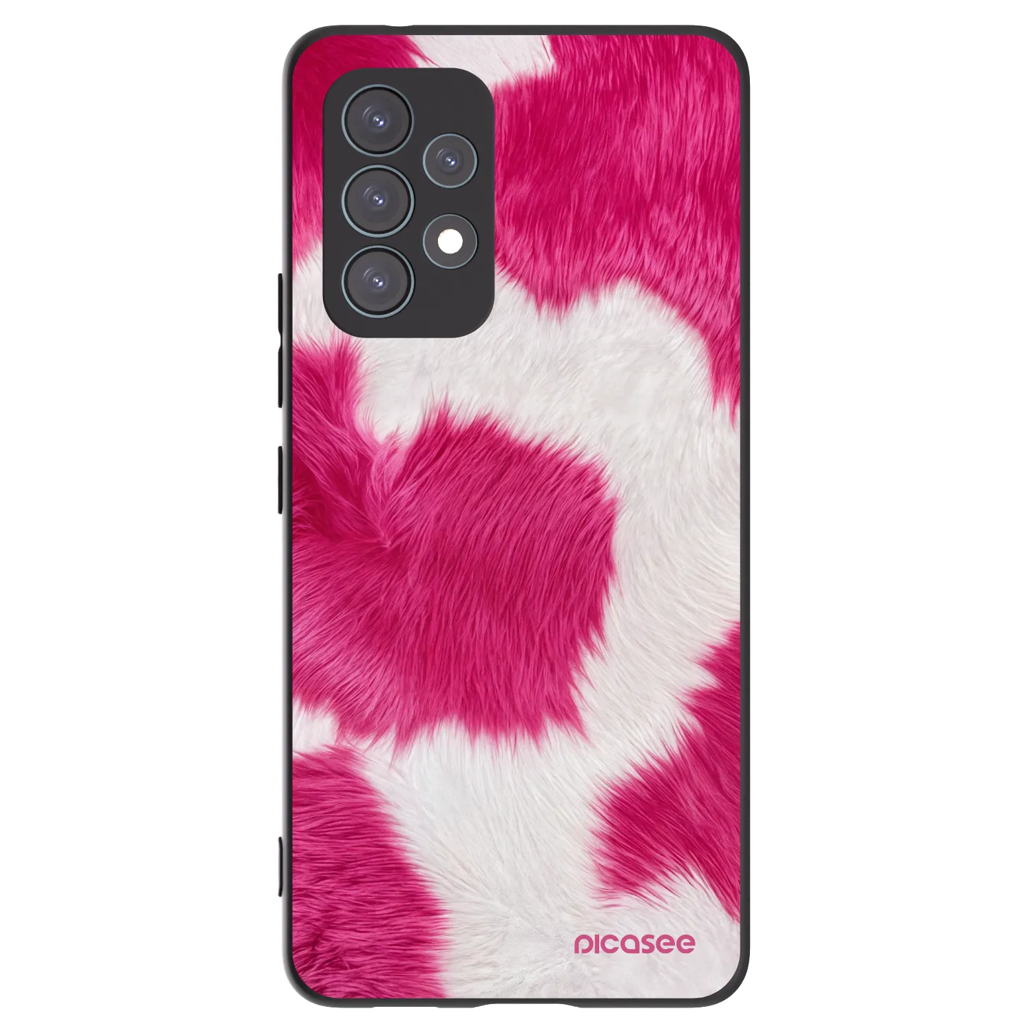 Picasee silikonowe czarne etui na Samsung Galaxy A53 5G A536 - Pink Moo
