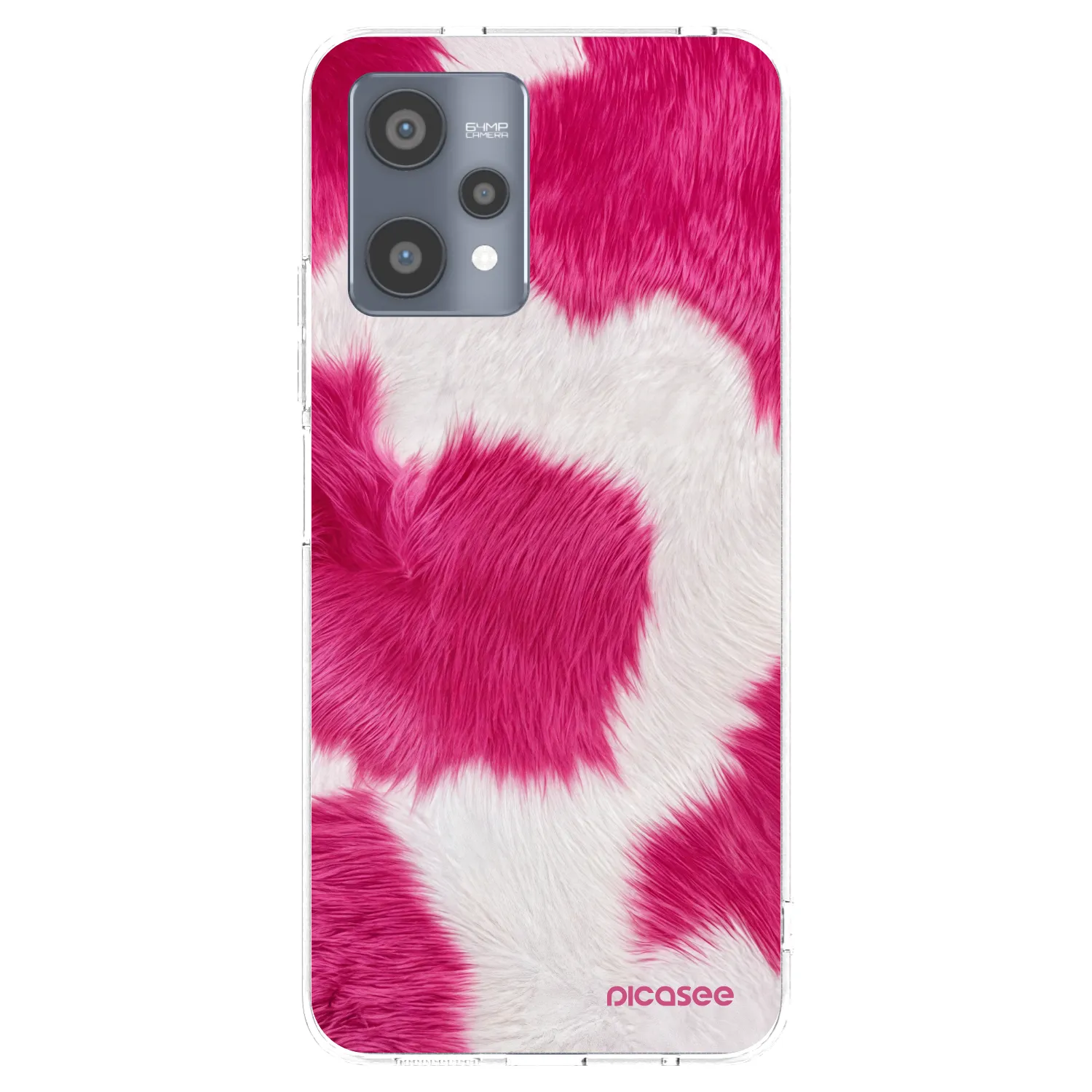 Picasee silikonowe przeźroczyste etui na Realme 9 Pro 5G - Pink Moo