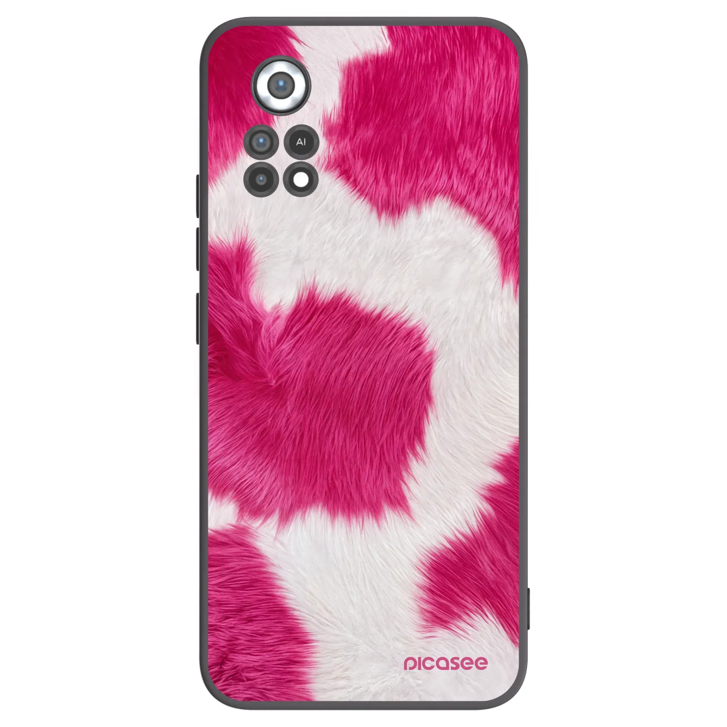 Picasee silikonowe czarne etui na Xiaomi Poco X4 Pro 5G - Pink Moo
