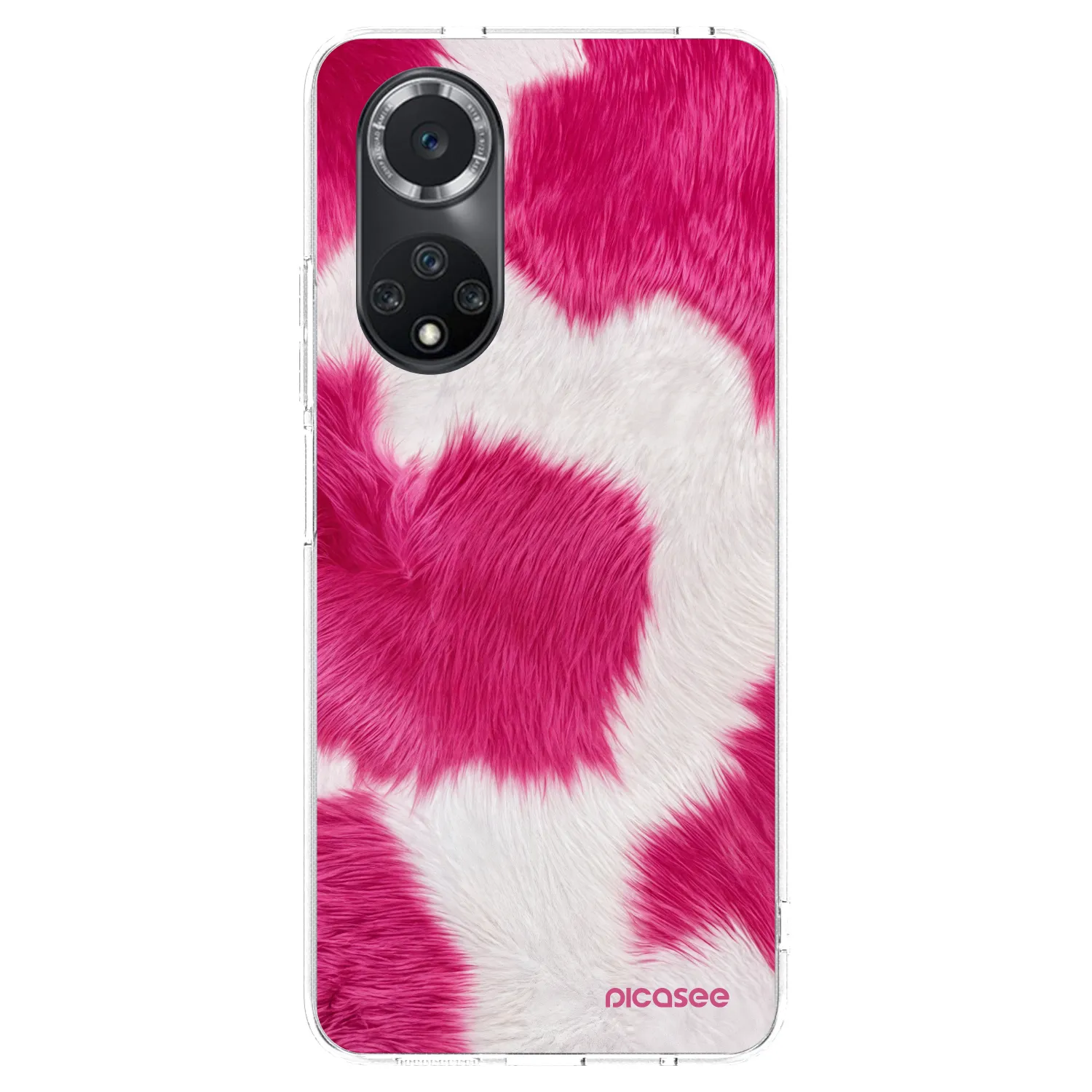 Picasee silikonowe przeźroczyste etui na Huawei Nova 9 SE - Pink Moo
