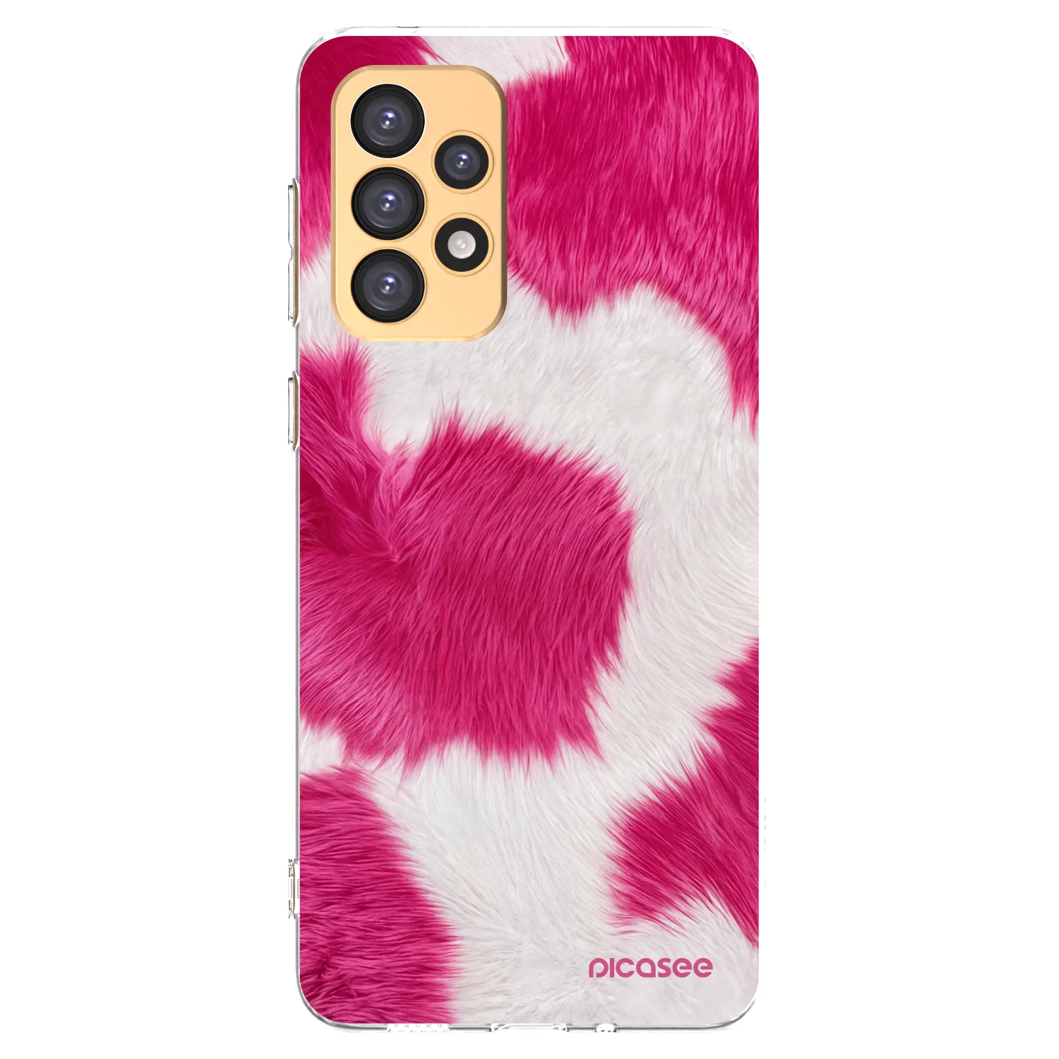 Picasee silikonowe przeźroczyste etui na Samsung Galaxy A33 5G A336 - Pink Moo