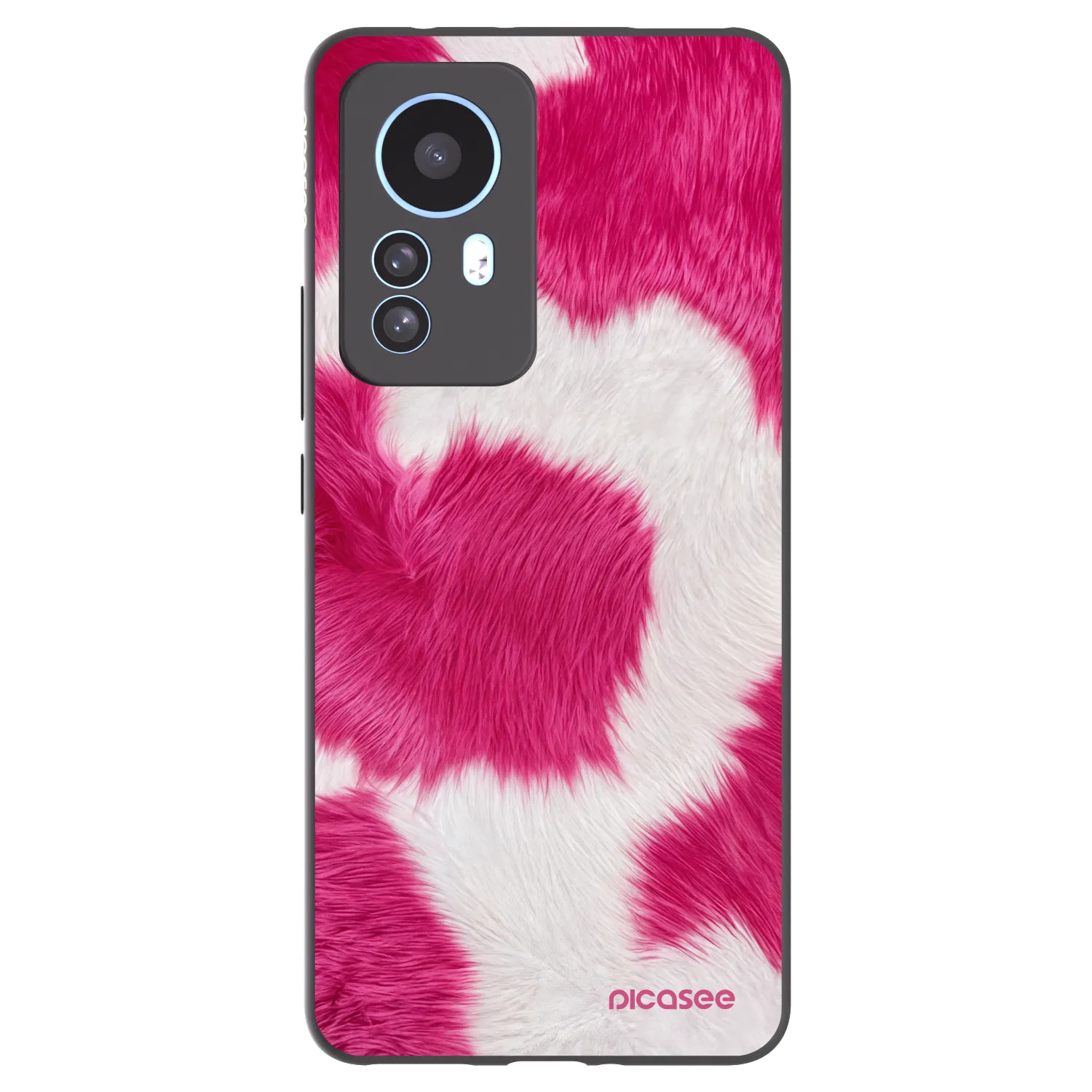 Picasee silikonowe czarne etui na Xiaomi 12T Pro - Pink Moo