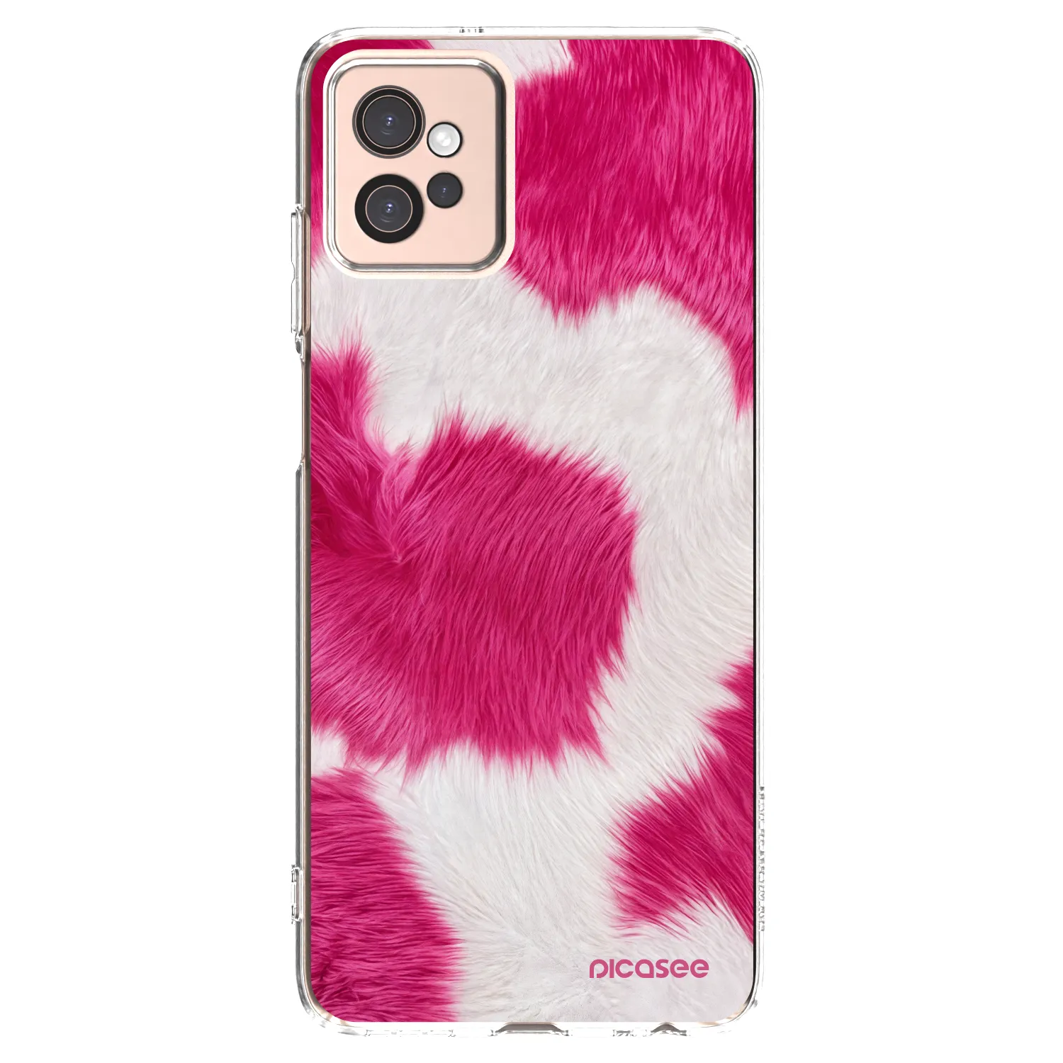 Picasee silikonowe przeźroczyste etui na Motorola Moto G32 - Pink Moo