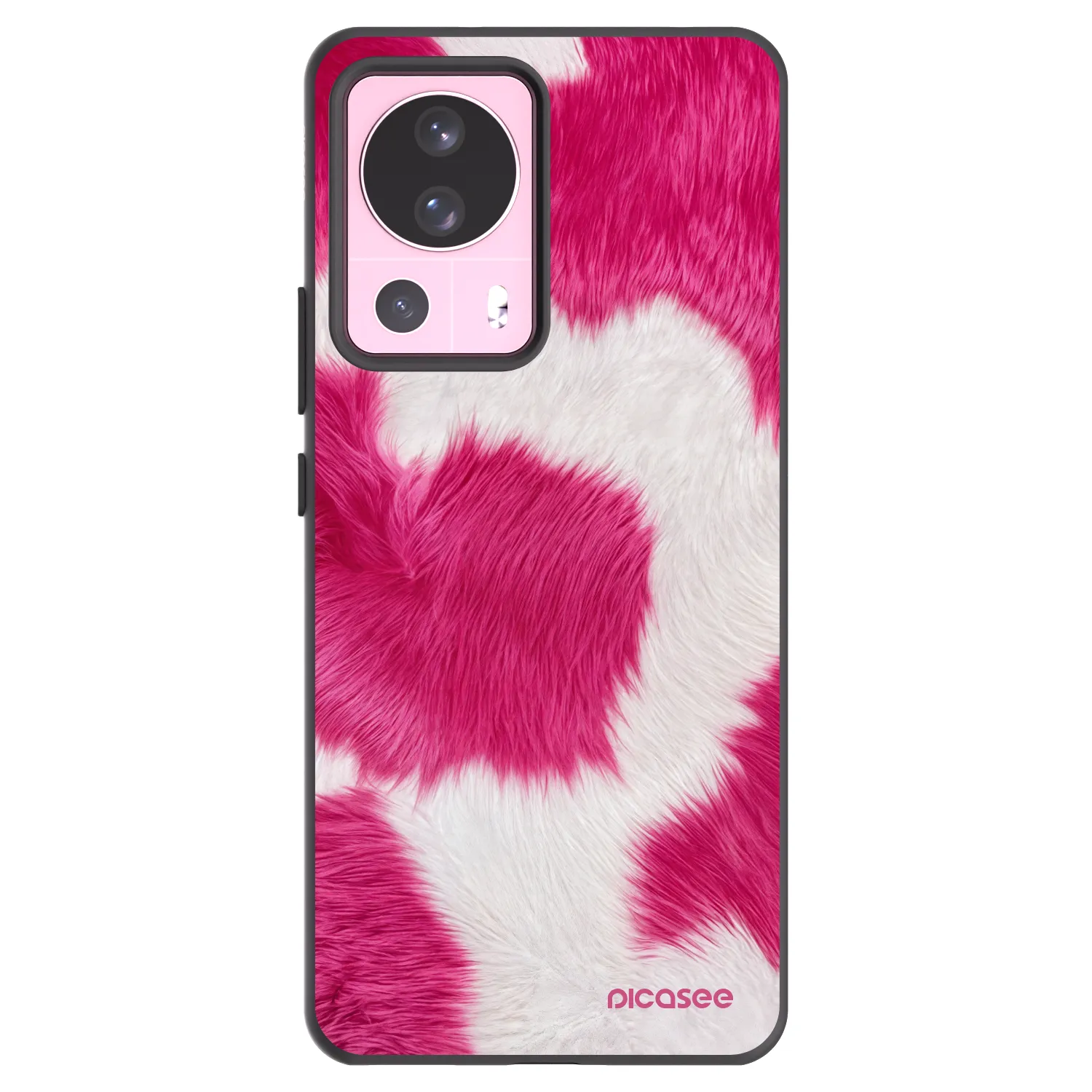 Picasee silikonowe czarne etui na Xiaomi 13 Lite - Pink Moo
