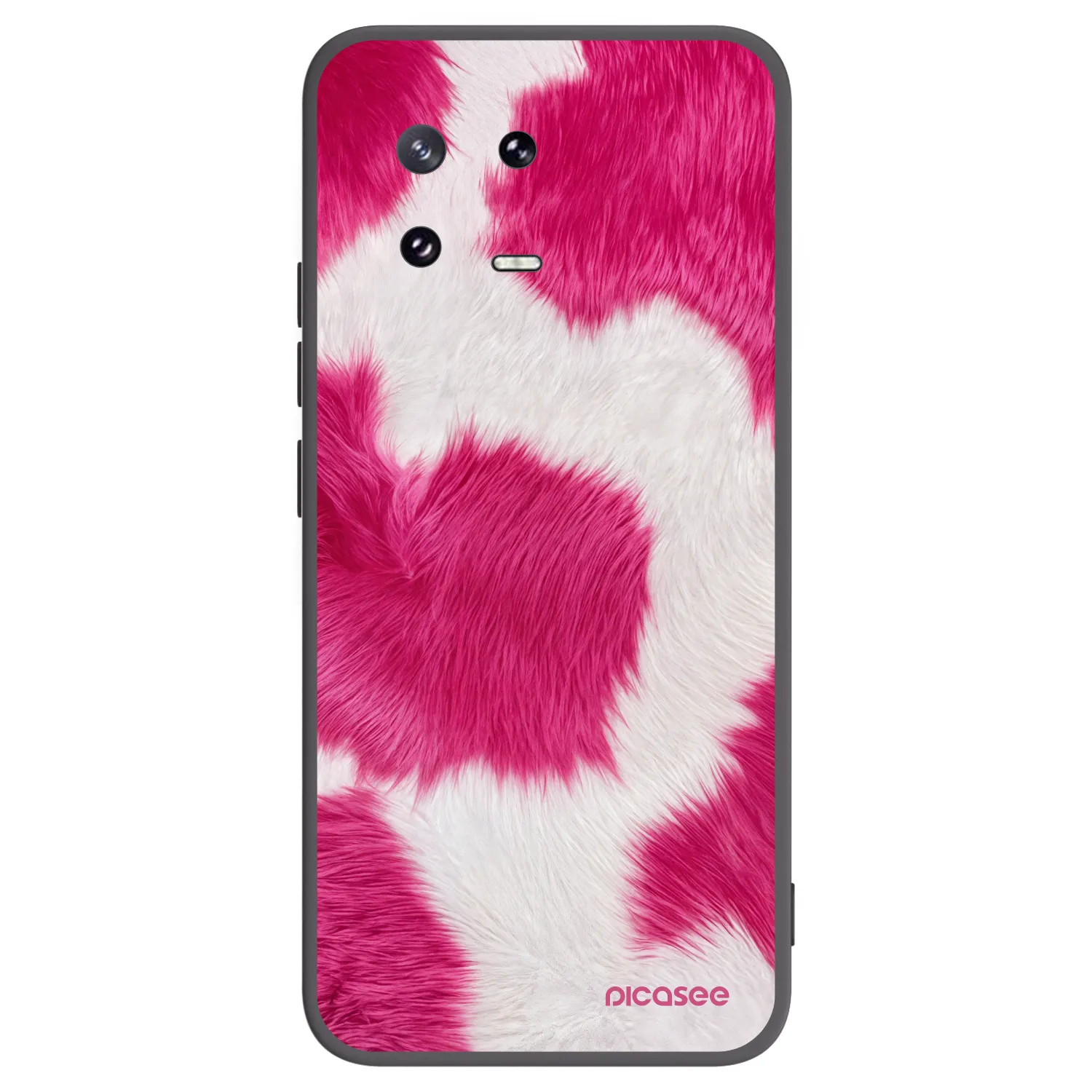 Picasee silikonowe czarne etui na Xiaomi 13 Pro - Pink Moo