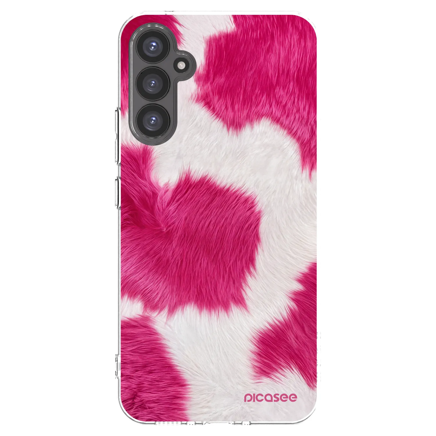 Picasee silikonowe przeźroczyste etui na Samsung Galaxy A34 5G A346B - Pink Moo