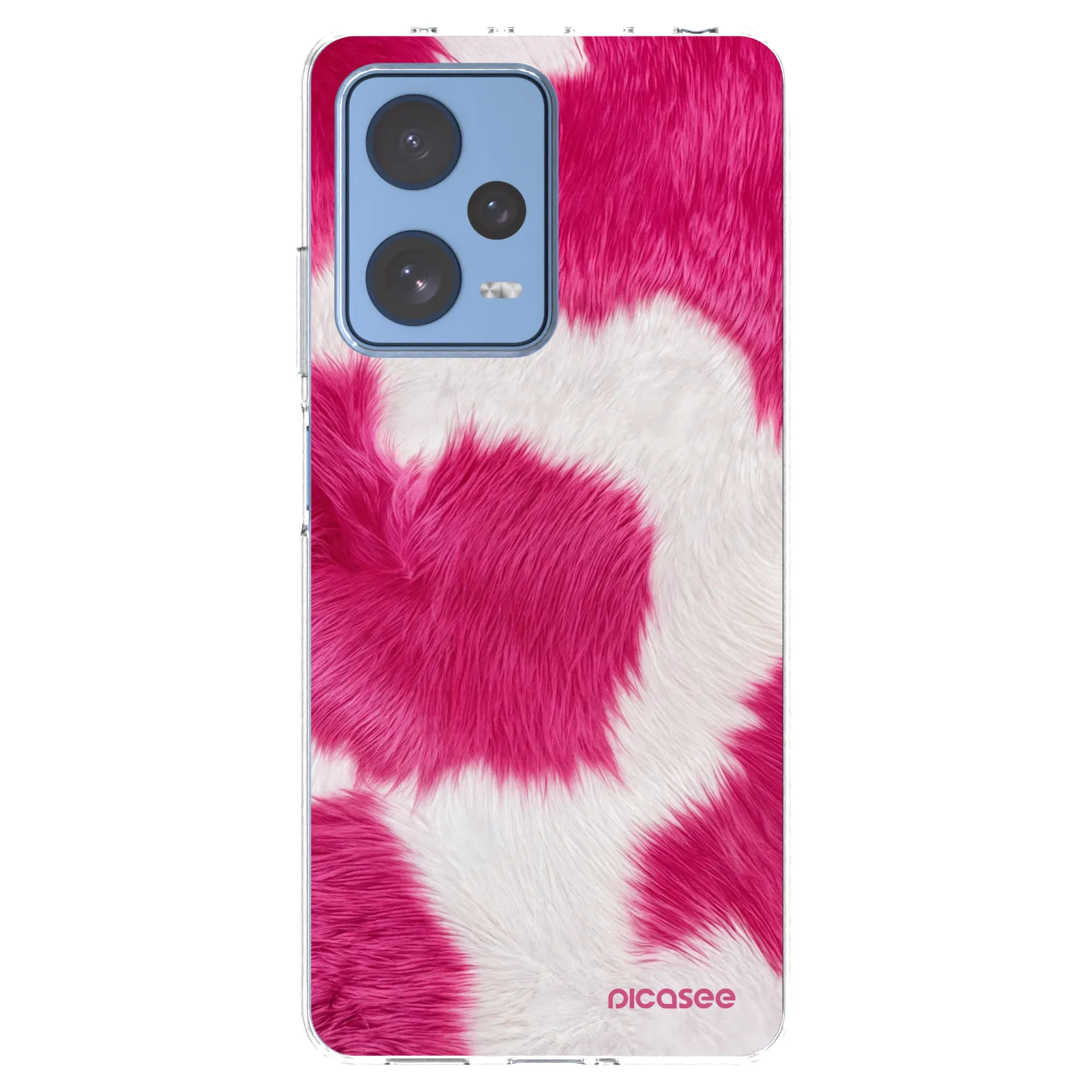 Picasee silikonowe przeźroczyste etui na Xiaomi Redmi Note 12 Pro 5G - Pink Moo