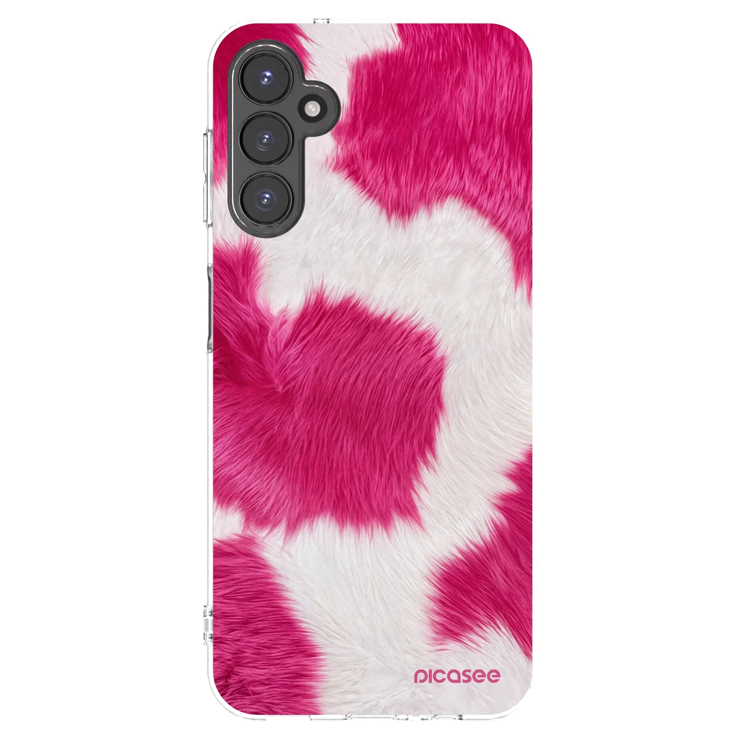 Picasee silikonowe przeźroczyste etui na Samsung Galaxy A14 4G A145R - Pink Moo
