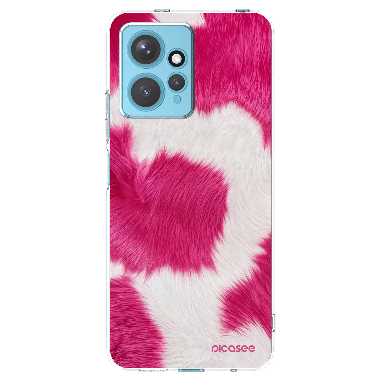 Picasee silikonowe przeźroczyste etui na Xiaomi Redmi Note 12 4G - Pink Moo