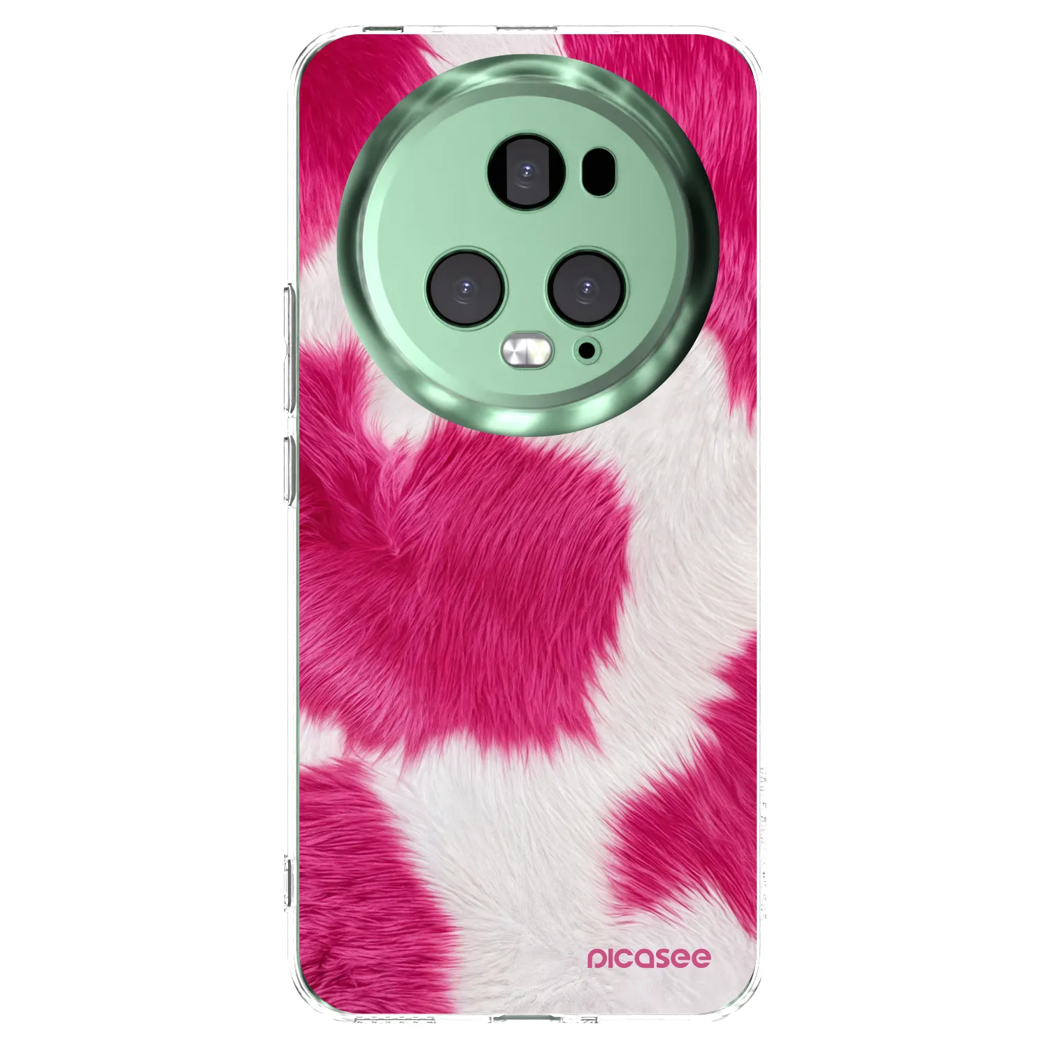 Picasee silikonowe przeźroczyste etui na Honor Magic5 Pro - Pink Moo