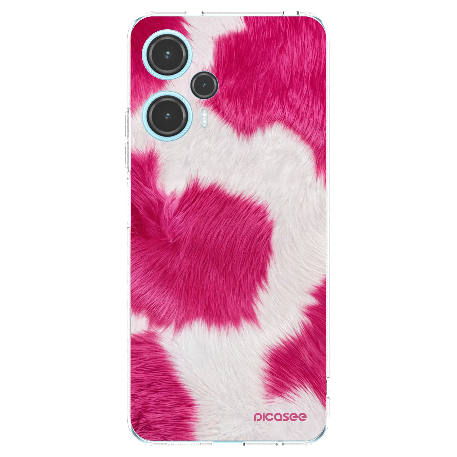Picasee silikonowe przeźroczyste etui na Xiaomi Poco F5 - Pink Moo