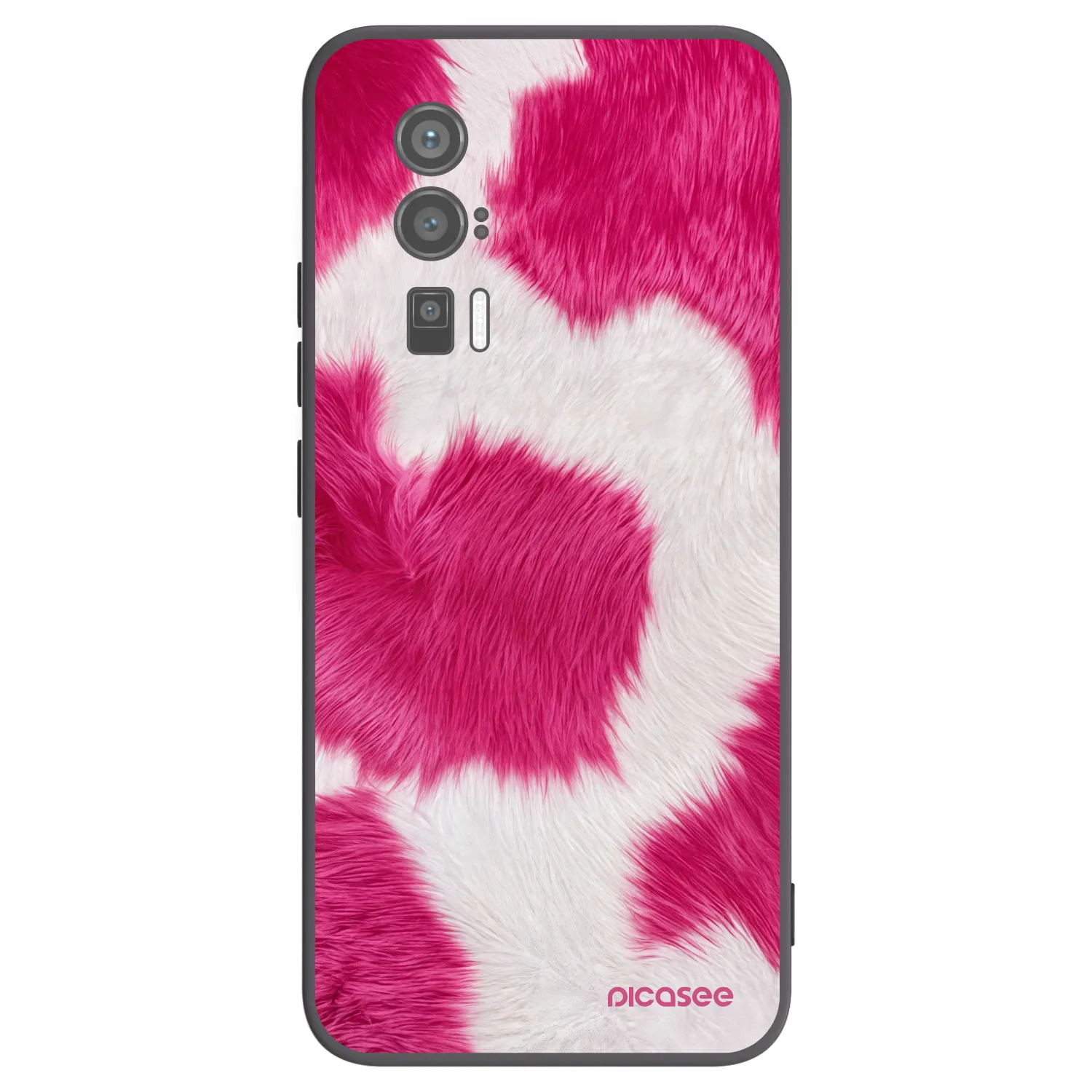 Picasee silikonowe czarne etui na Xiaomi Poco F5 Pro 5G - Pink Moo