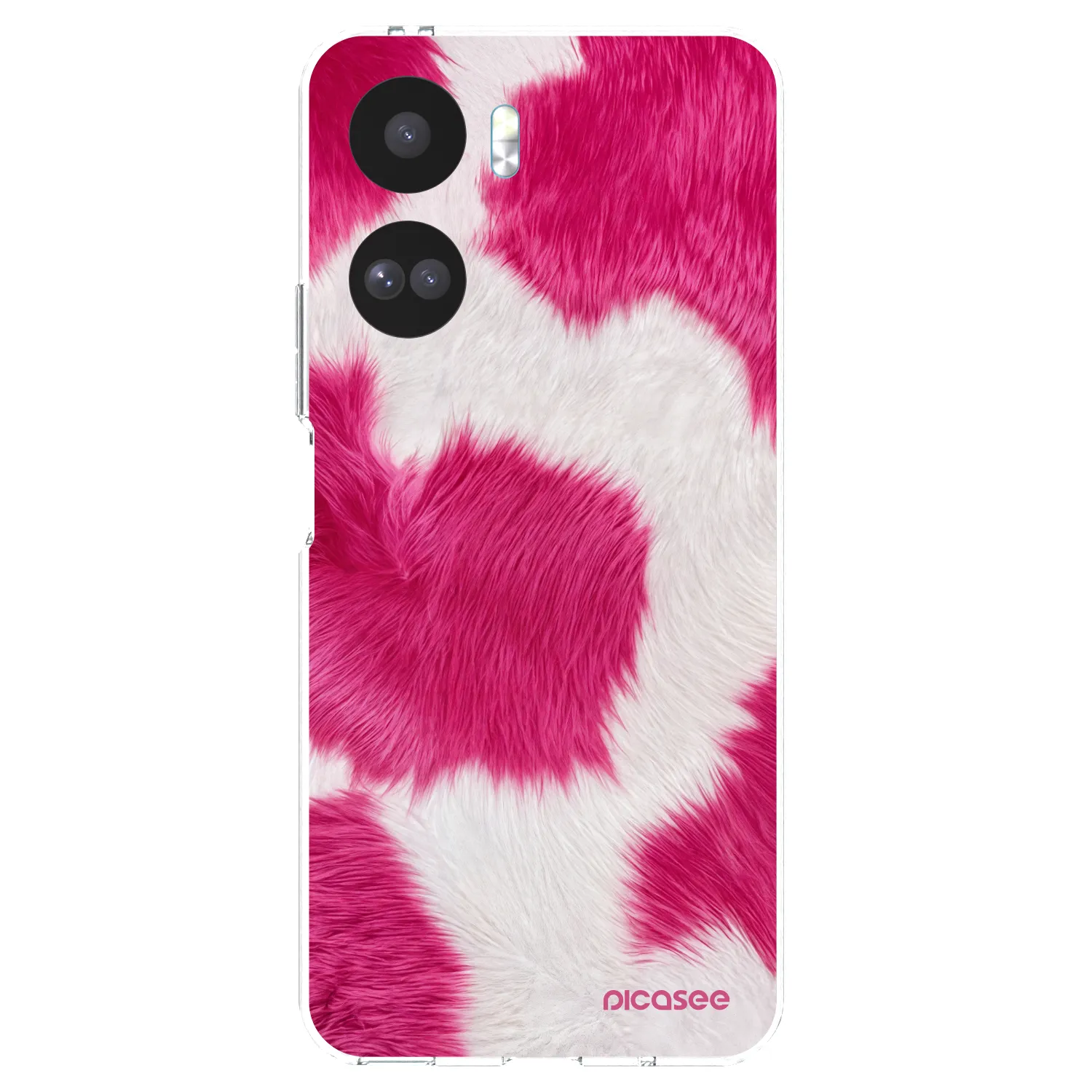 Picasee silikonowe przeźroczyste etui na Honor 90 Lite 5G - Pink Moo