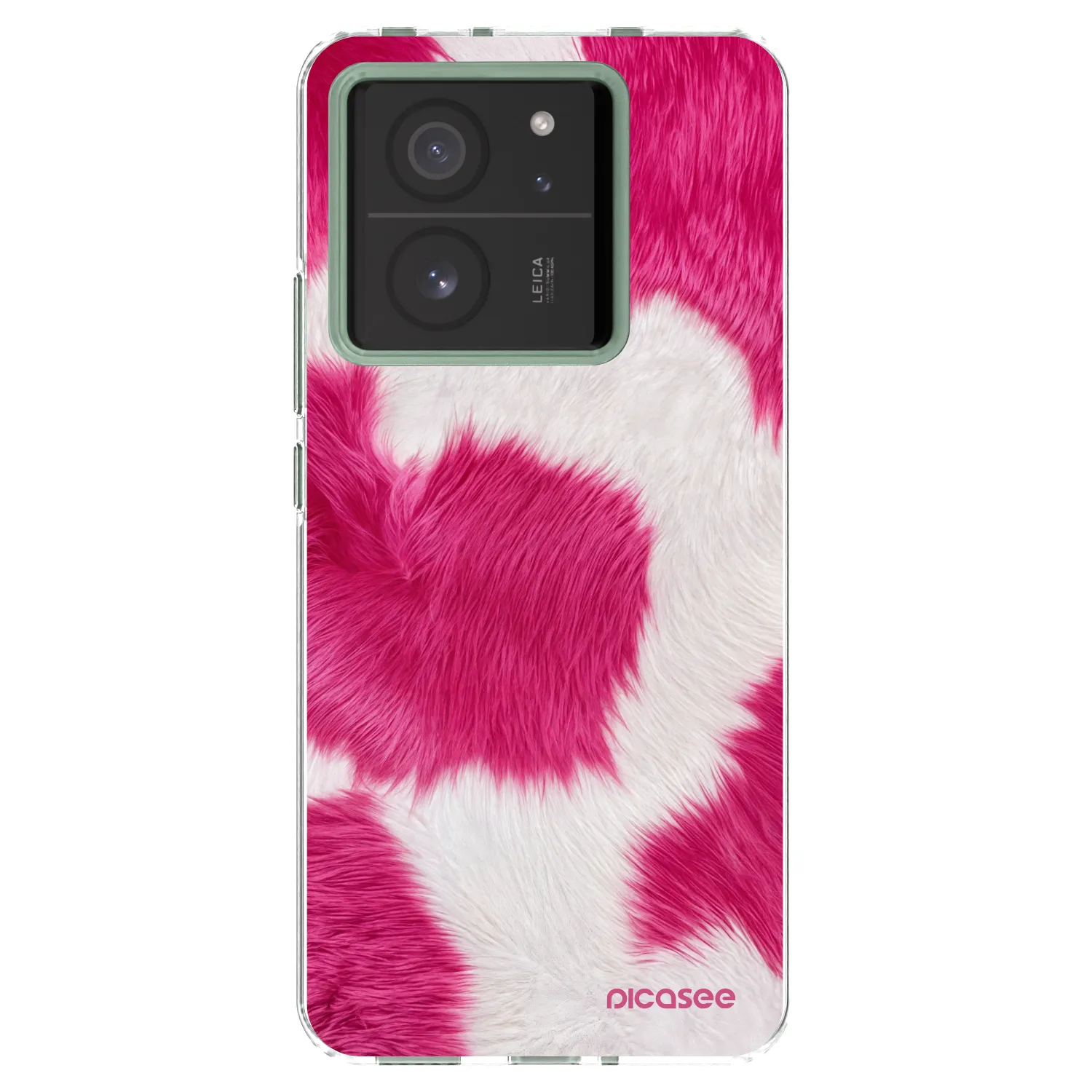Picasee silikonowe przeźroczyste etui na Xiaomi 13T - Pink Moo