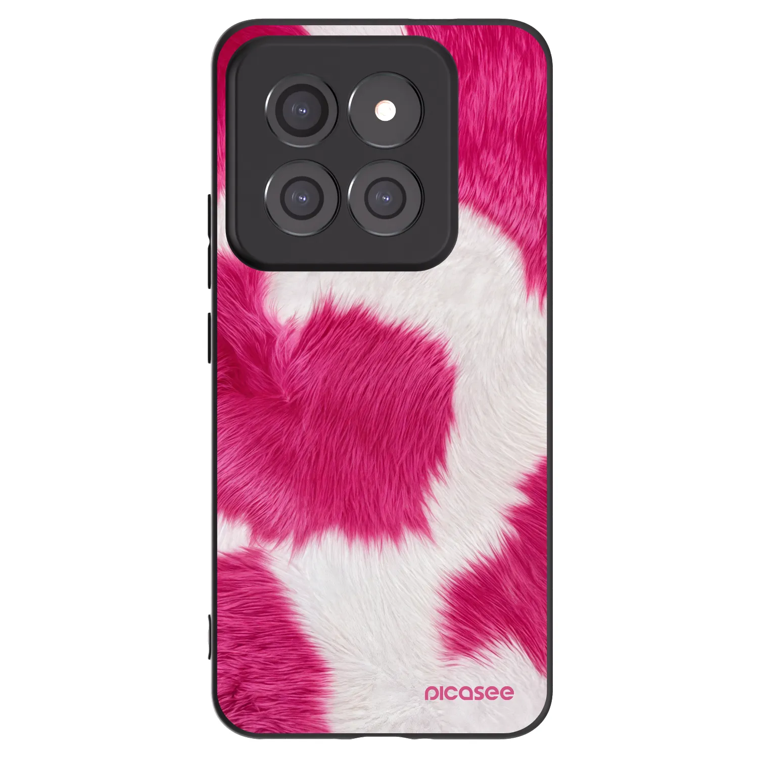 Picasee silikonowe czarne etui na Xiaomi 14 Pro - Pink Moo