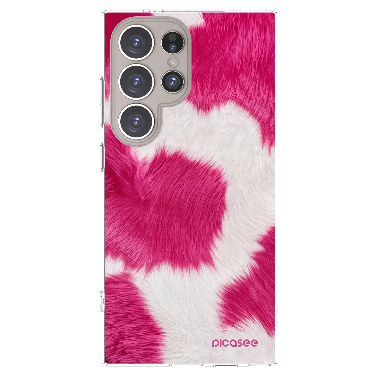 Picasee silikonowe przeźroczyste etui na Samsung Galaxy S24 Ultra S928B 5G - Pink Moo