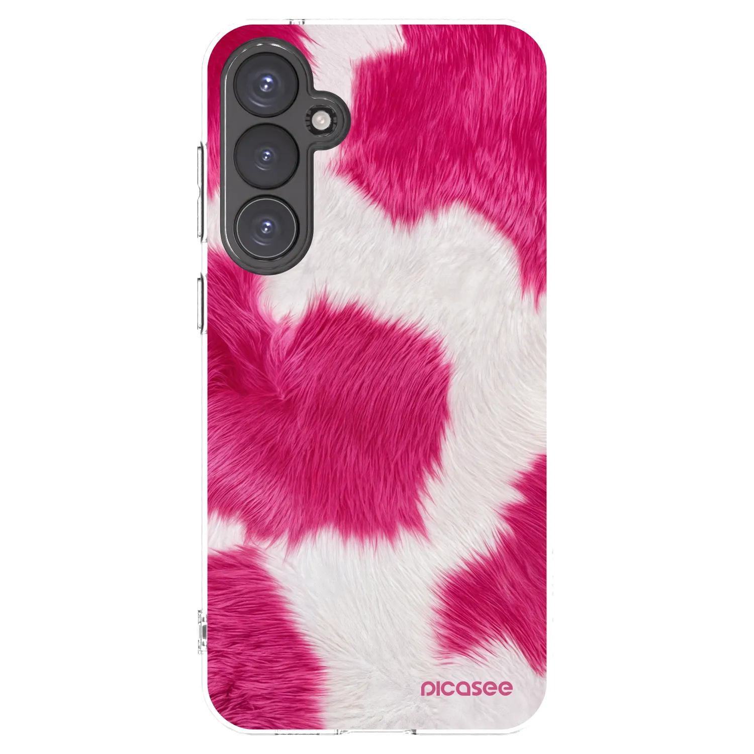 Picasee silikonowe przeźroczyste etui na Samsung Galaxy S23 FE S711B - Pink Moo