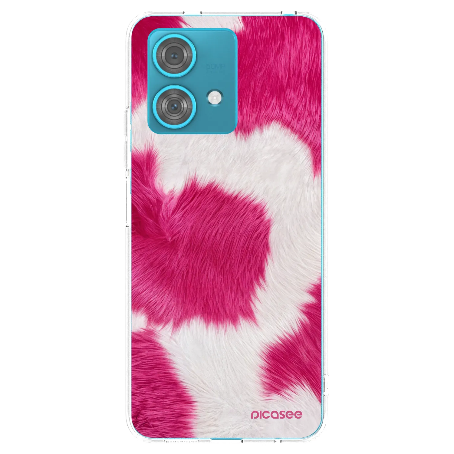 Picasee silikonowe przeźroczyste etui na Motorola Edge 40 Neo - Pink Moo