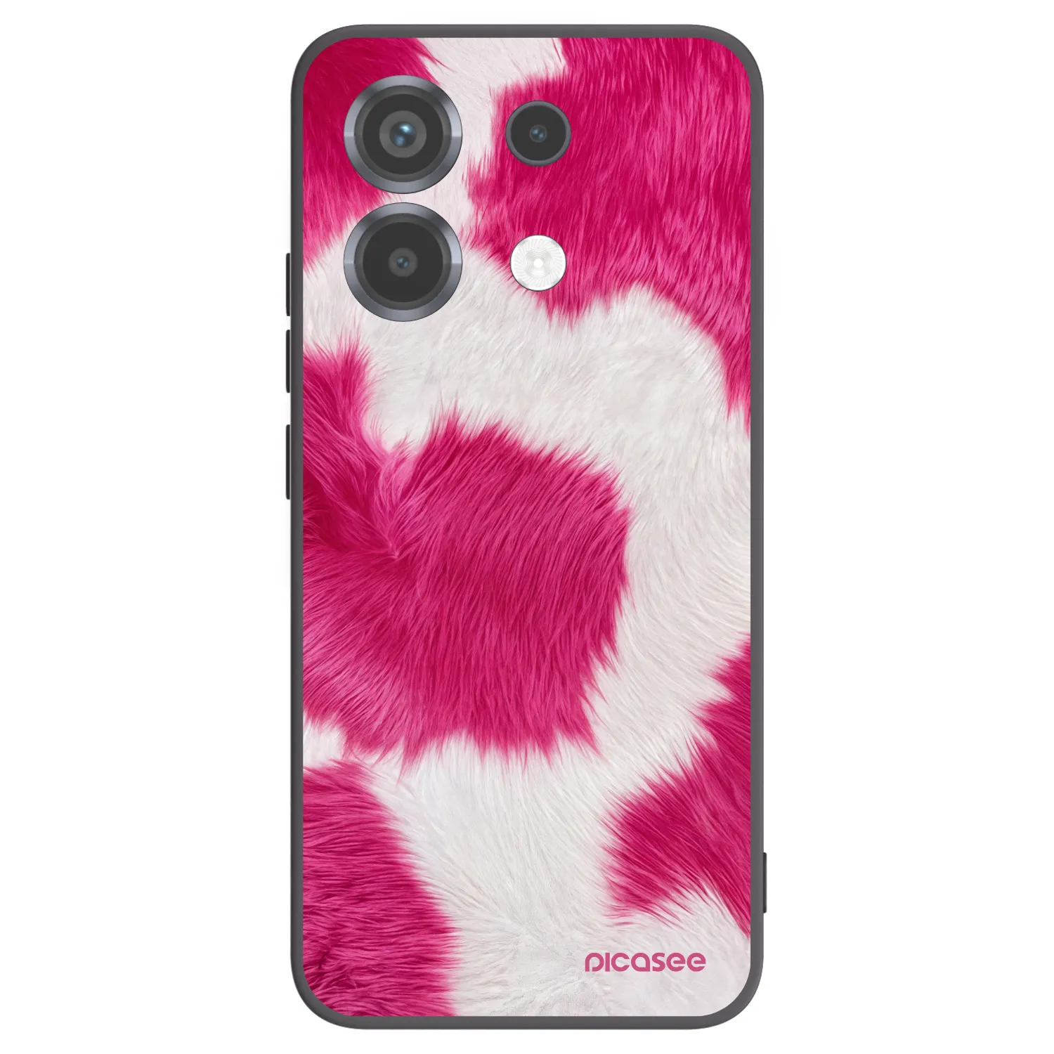 Picasee silikonowe czarne etui na Xiaomi Poco X6 - Pink Moo