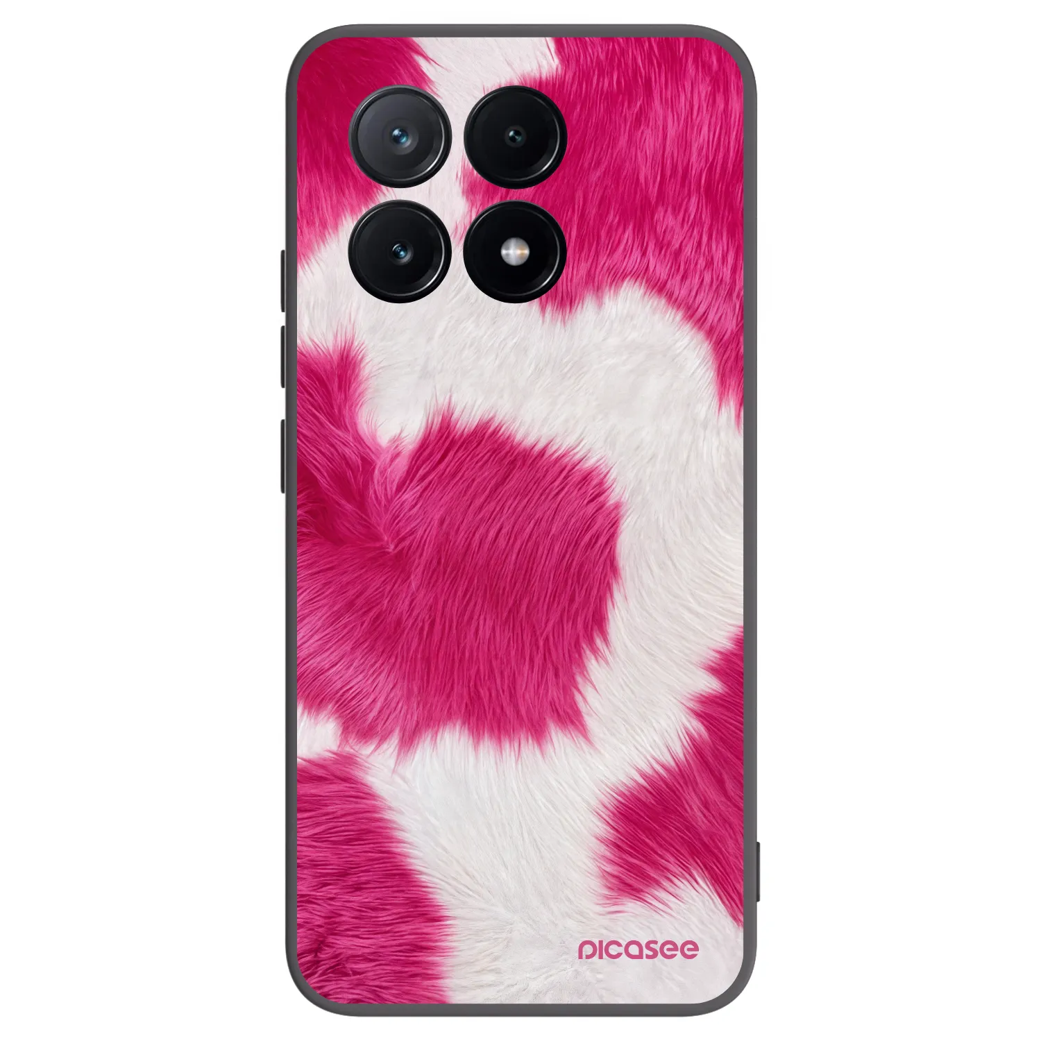 Picasee silikonowe czarne etui na Xiaomi Poco X6 Pro - Pink Moo
