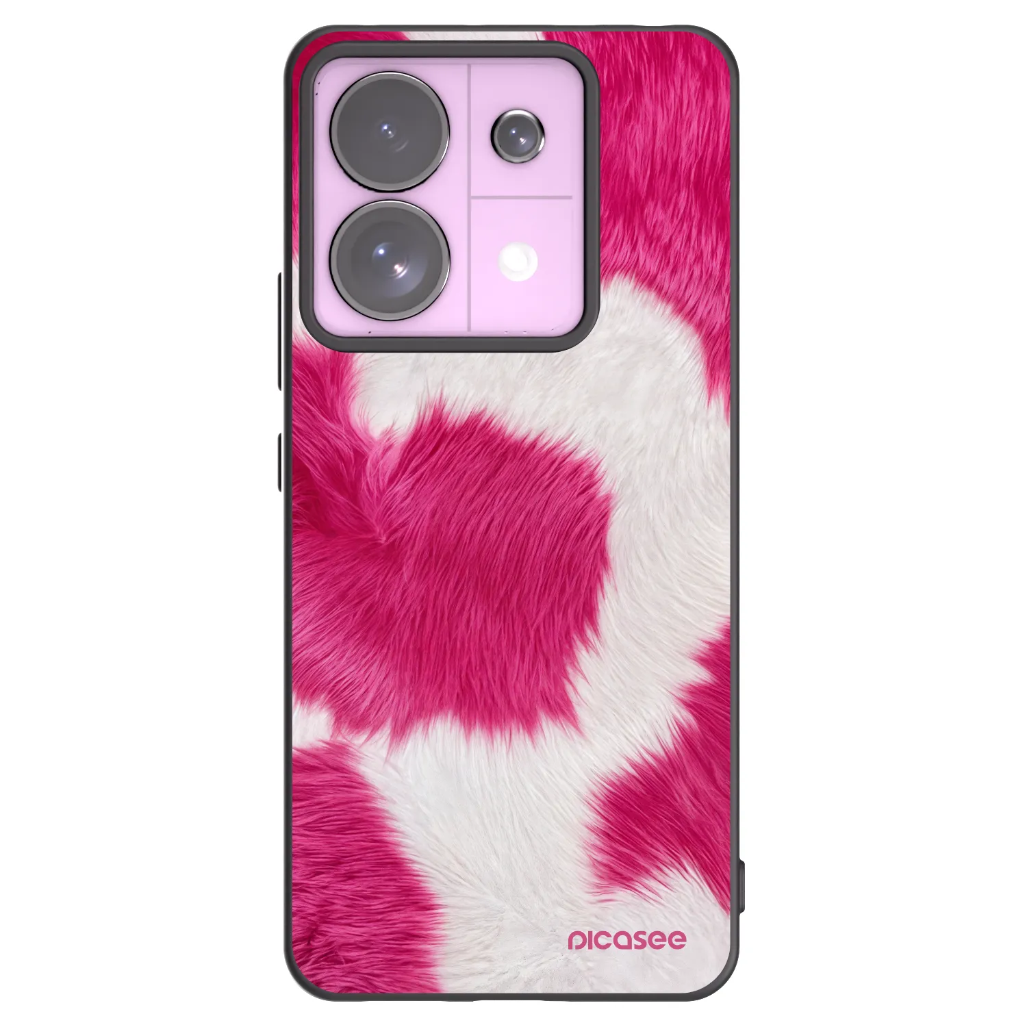 Picasee silikonowe czarne etui na Xiaomi Redmi Note 13 Pro 5G - Pink Moo