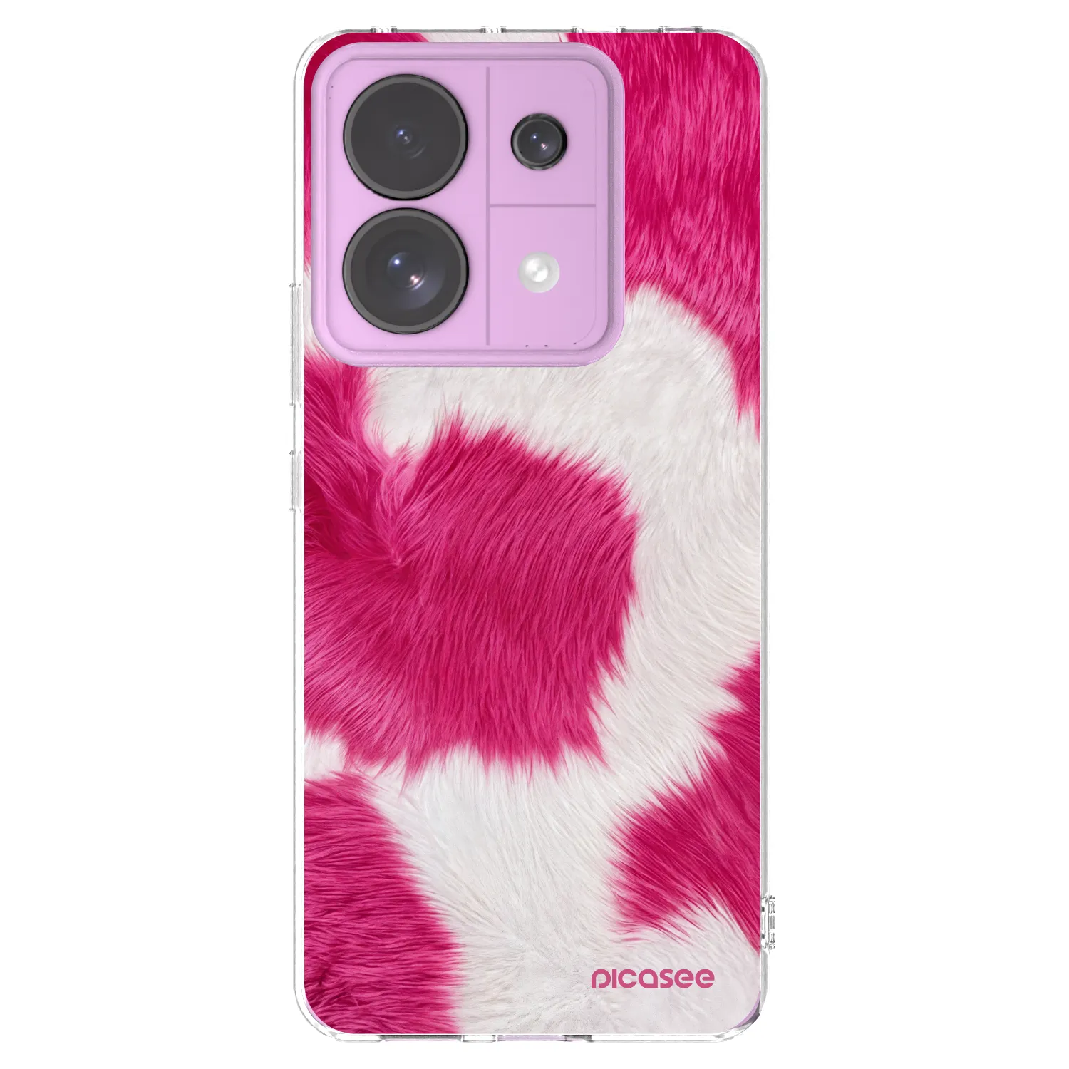 Picasee silikonowe przeźroczyste etui na Xiaomi Redmi Note 13 Pro 5G - Pink Moo