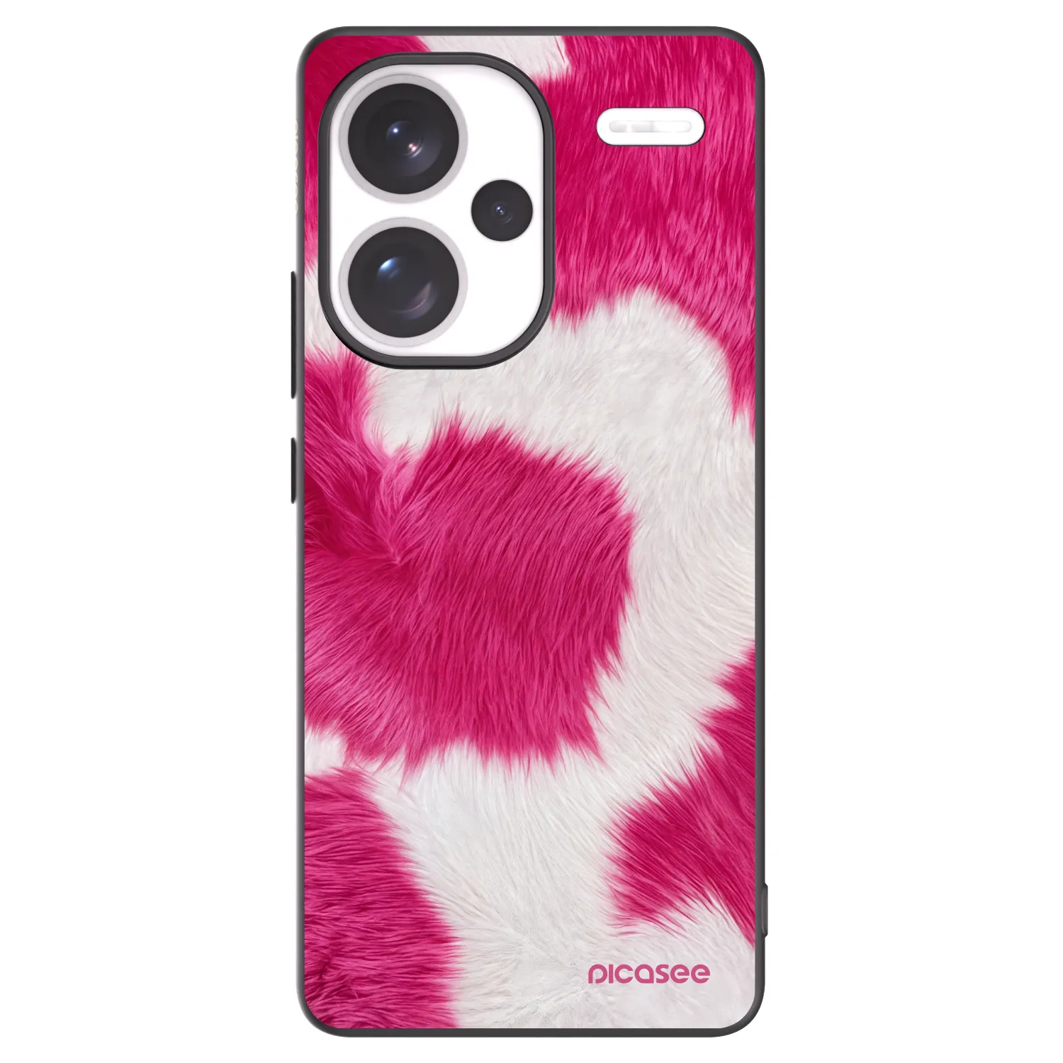 Picasee silikonowe czarne etui na Xiaomi Redmi Note 13 Pro+ 5G - Pink Moo