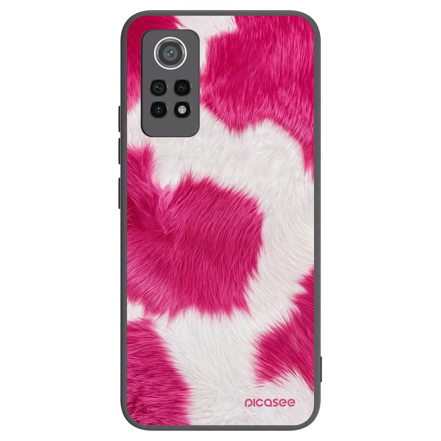 Picasee silikonowe czarne etui na Xiaomi Redmi Note 12 Pro 4G - Pink Moo