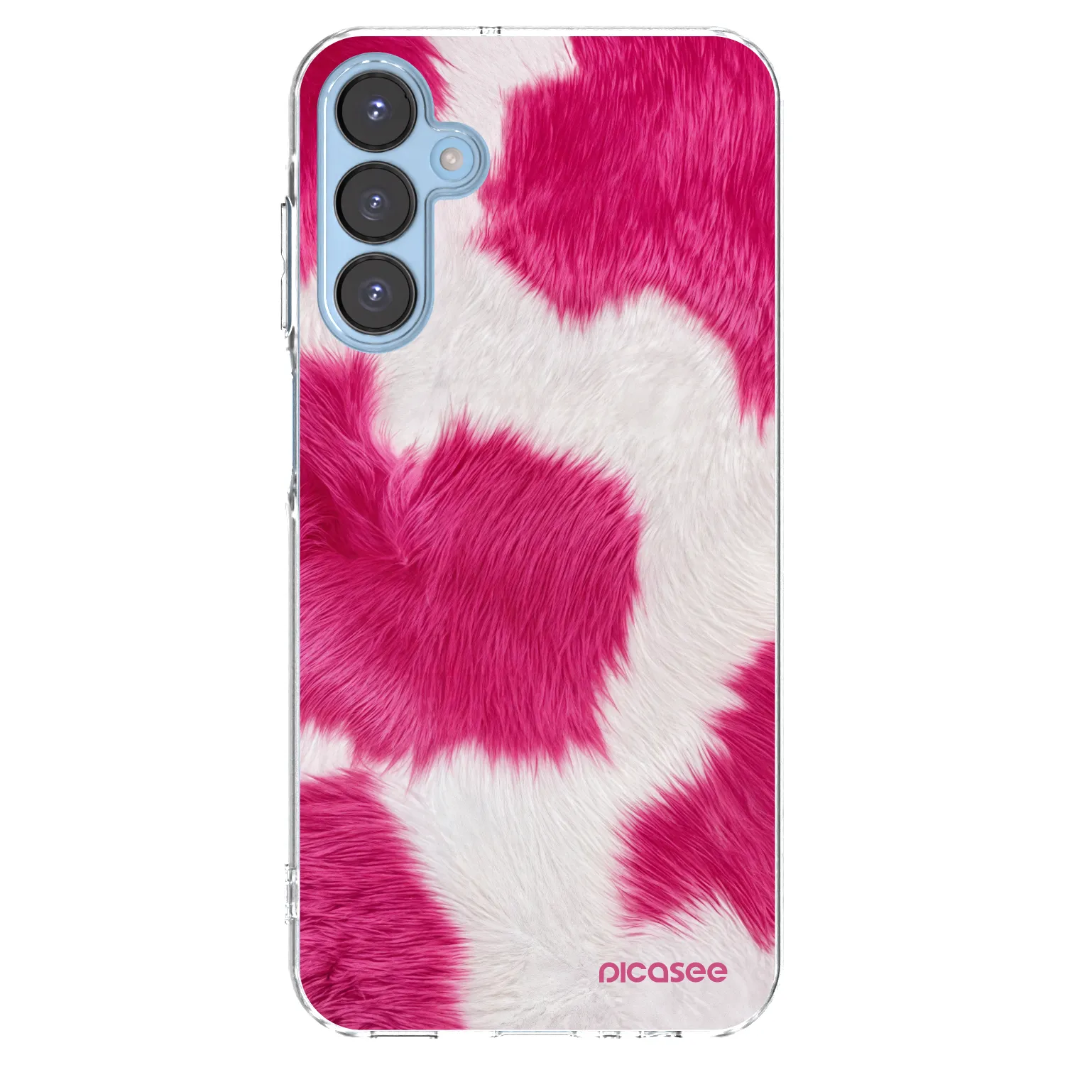 Picasee silikonowe przeźroczyste etui na Samsung Galaxy A15 A156B 5G - Pink Moo