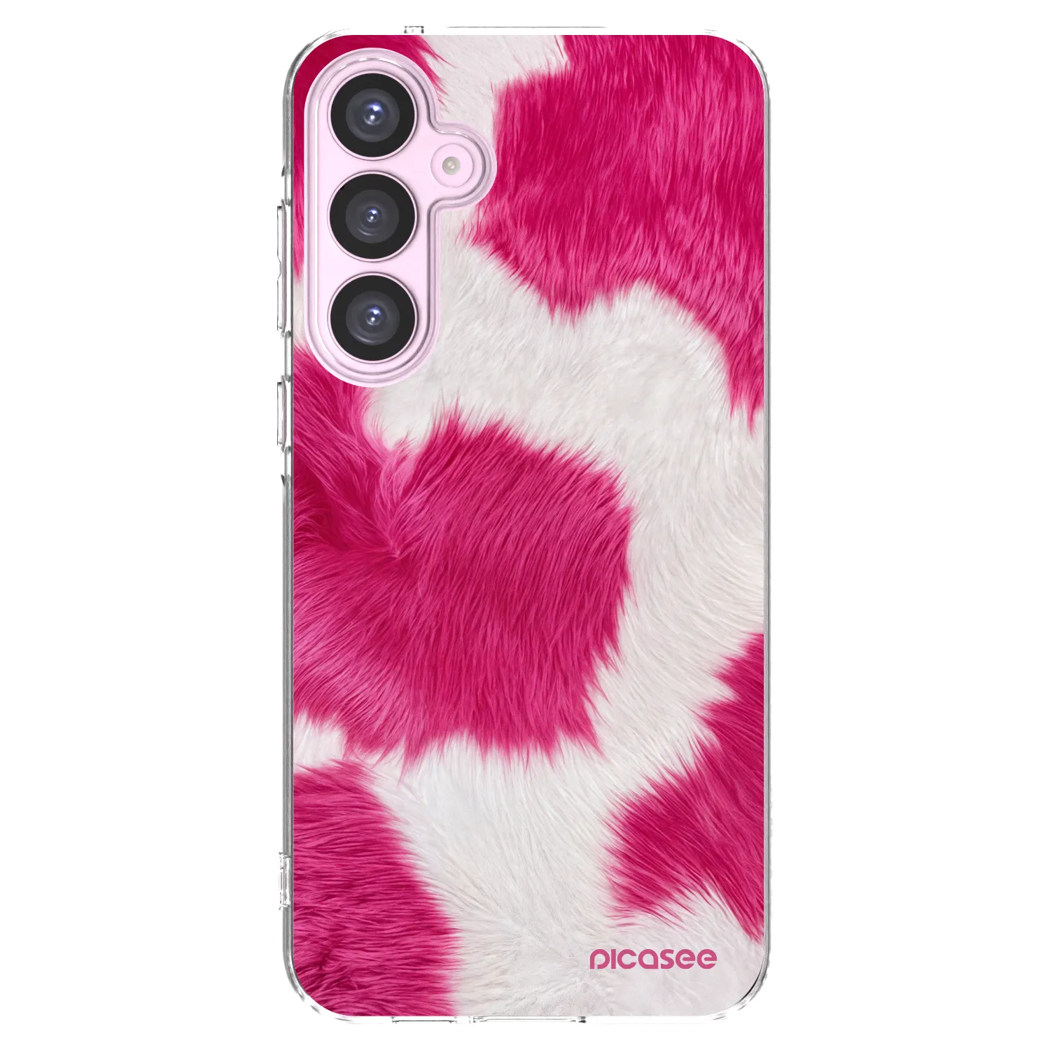 Picasee silikonowe przeźroczyste etui na Samsung Galaxy A55 5G A556B - Pink Moo