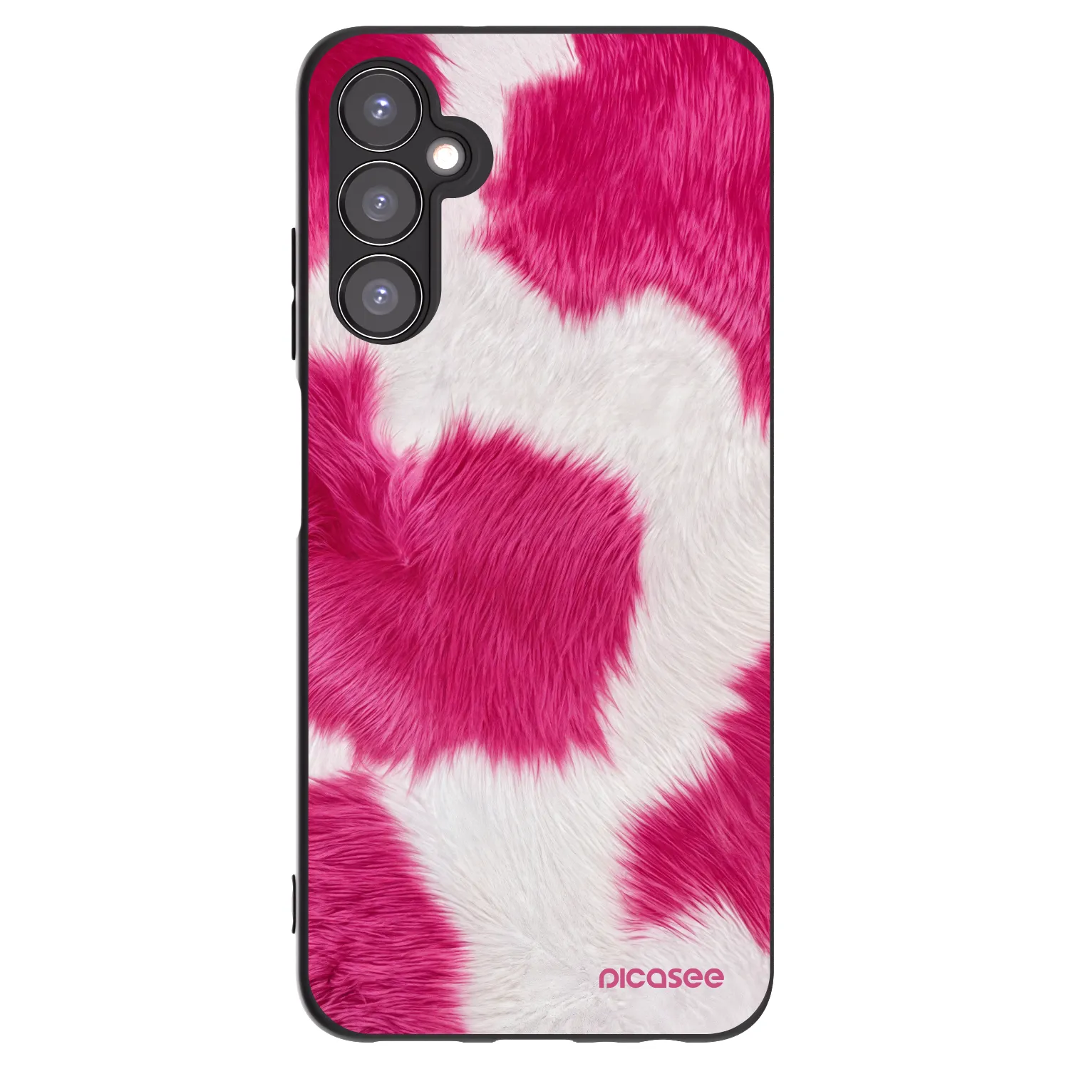 Picasee silikonowe czarne etui na Samsung Galaxy A05s A057G - Pink Moo