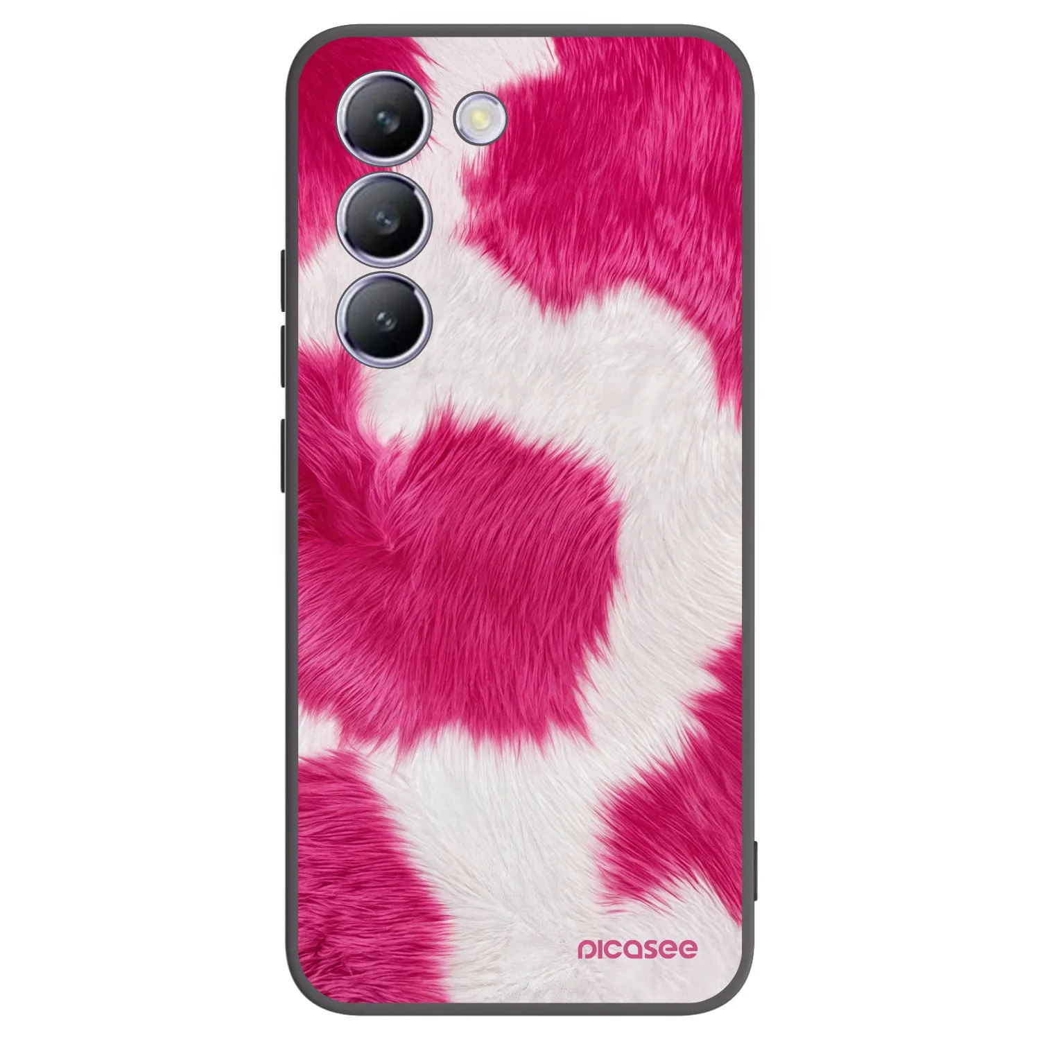 Picasee silikonowe czarne etui na Vivo V40 SE 5G - Pink Moo
