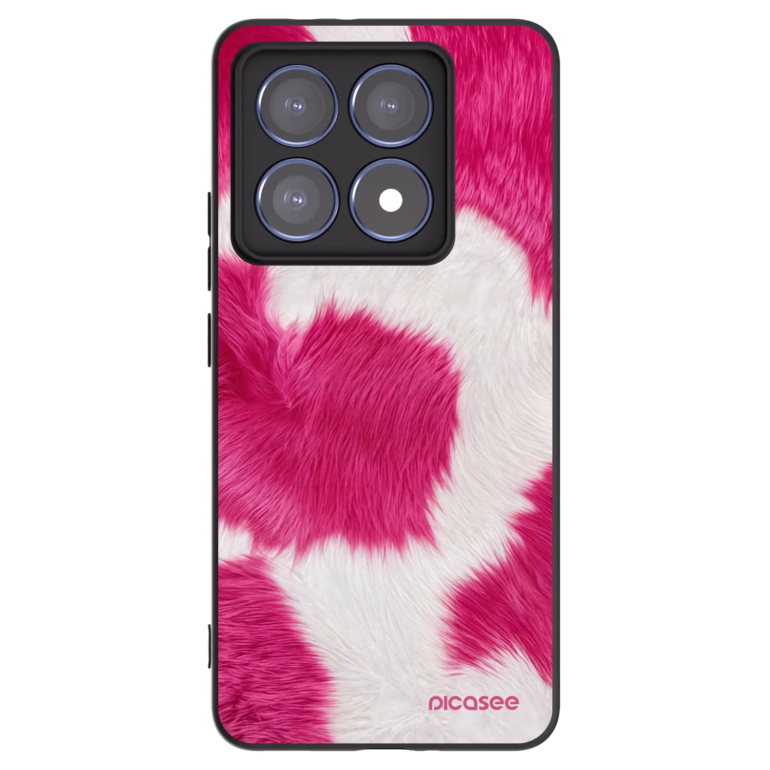 Picasee silikonowe czarne etui na Xiaomi 14T Pro - Pink Moo
