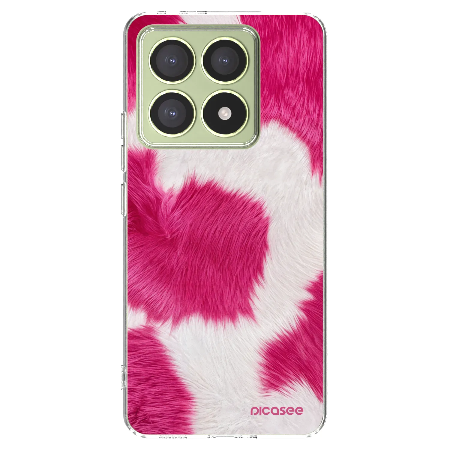 Picasee silikonowe przeźroczyste etui na Xiaomi 14T - Pink Moo