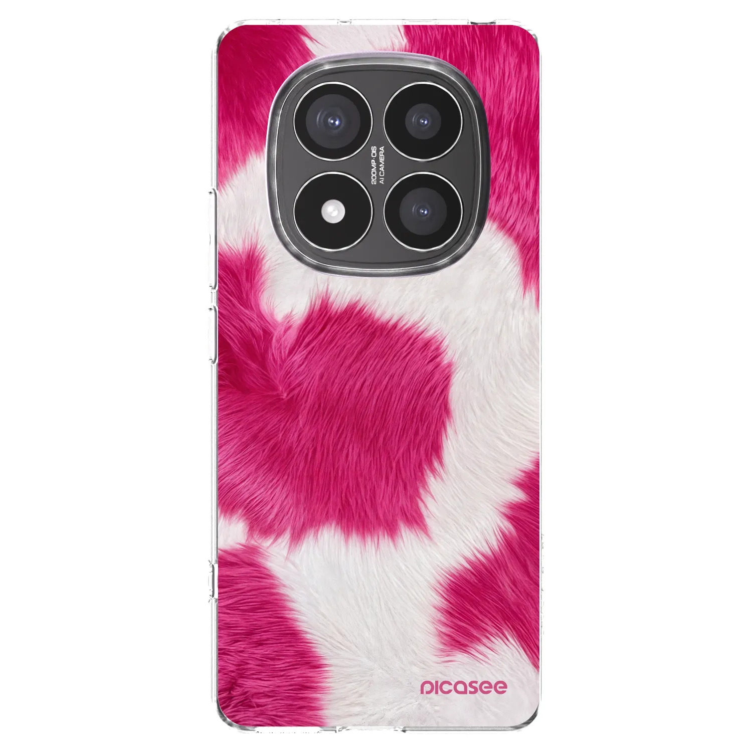 Picasee silikonowe przeźroczyste etui na Xiaomi Redmi Note 14 Pro+ 5G - Pink Moo