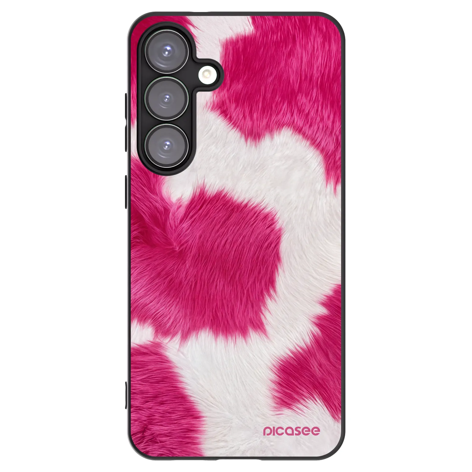 Picasee silikonowe czarne etui na Samsung Galaxy S25+ 5G - Pink Moo