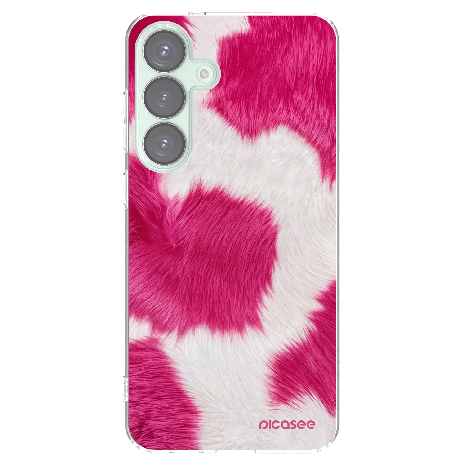 Picasee silikonowe przeźroczyste etui na Samsung Galaxy S25+ 5G - Pink Moo