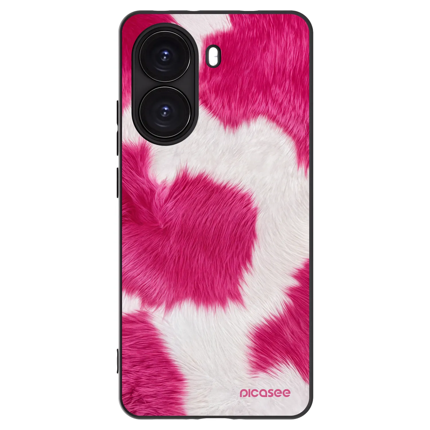 Picasee silikonowe czarne etui na Xiaomi Poco X7 Pro 5G - Pink Moo