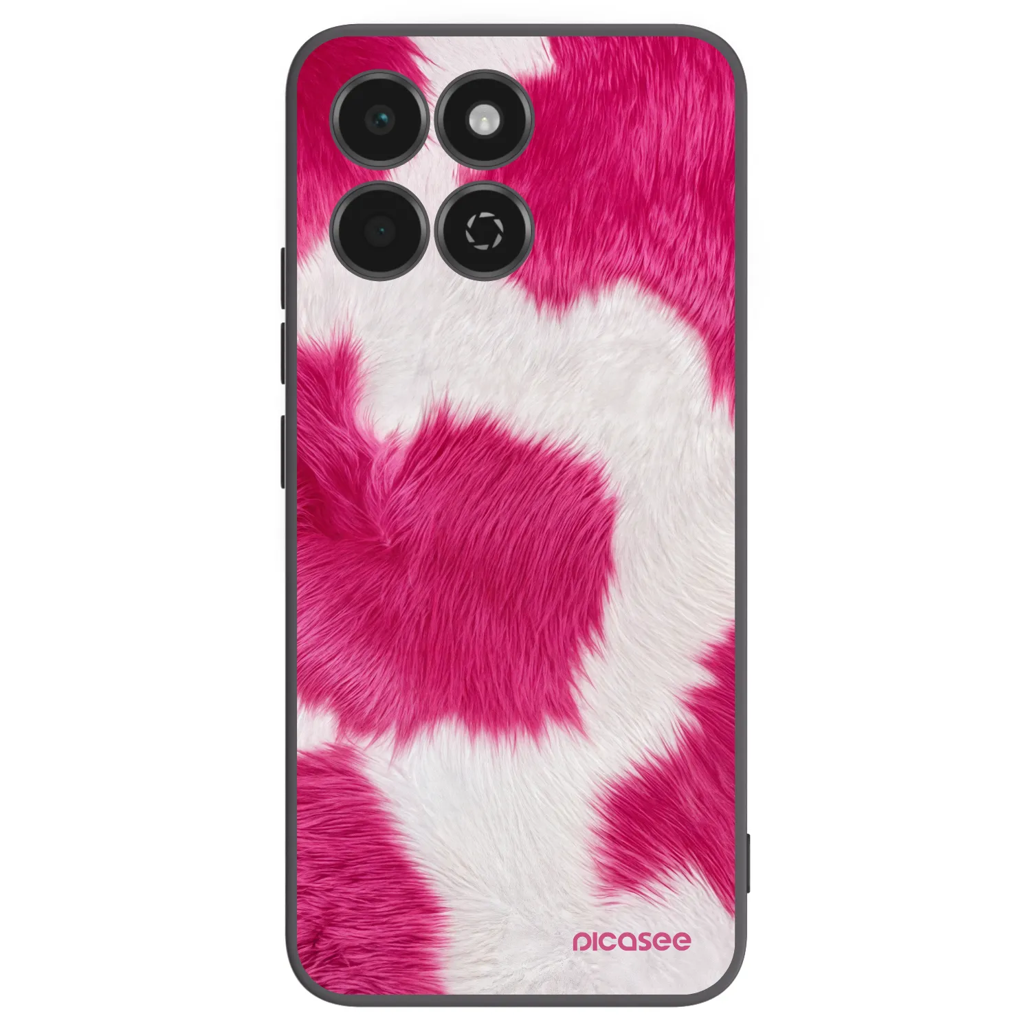 Picasee silikonowe czarne etui na Honor 200 Smart 5G - Pink Moo