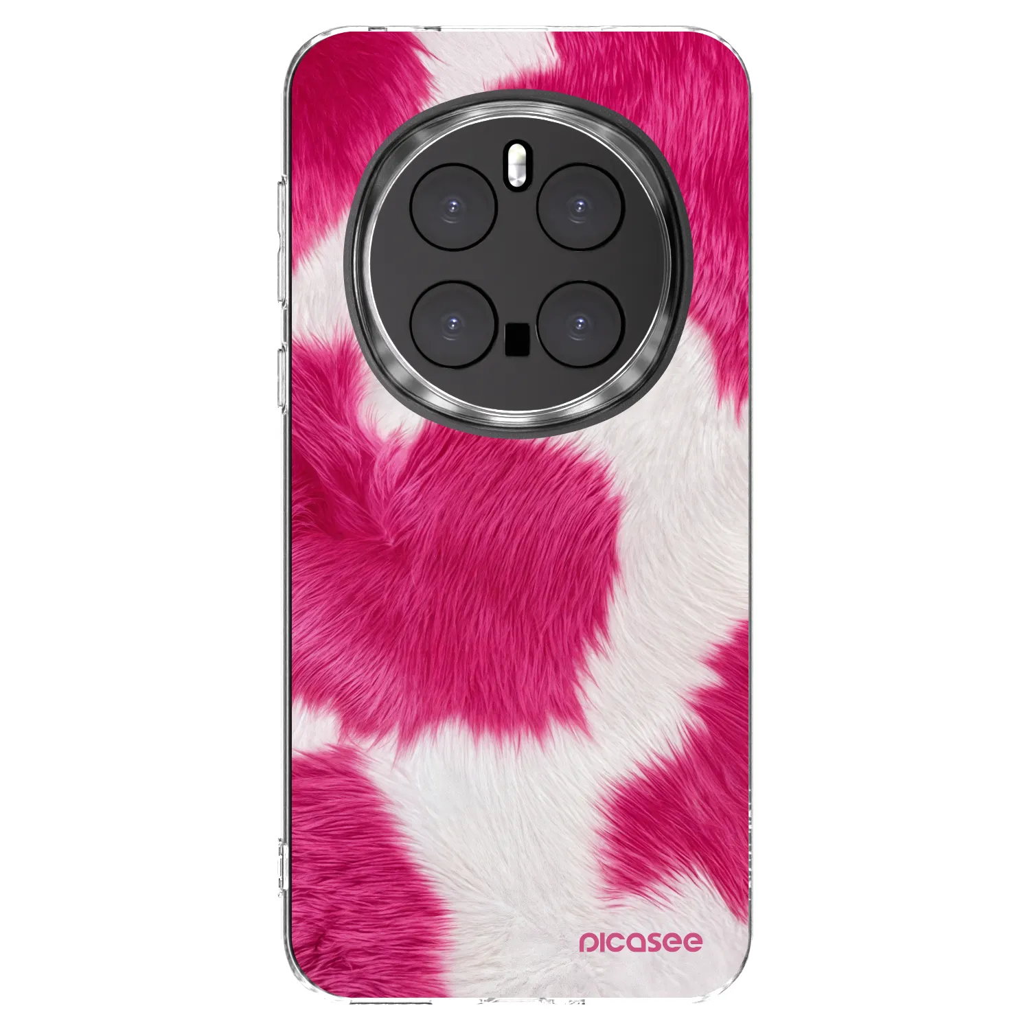 Picasee silikonowe przeźroczyste etui na Honor Magic7 Pro 5G - Pink Moo